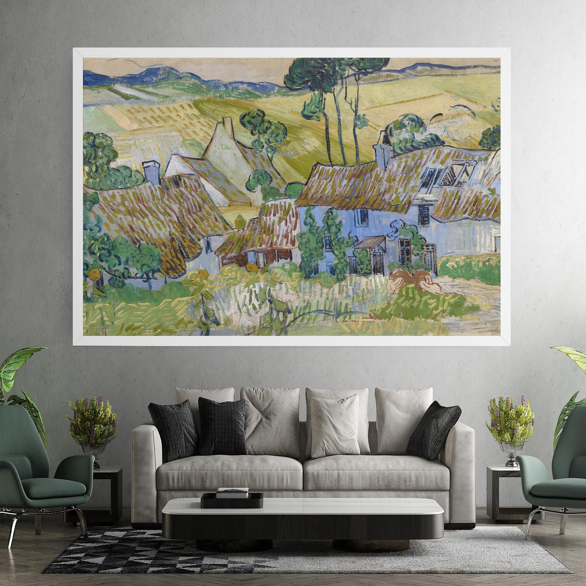 Tablou Canvas Farms Near Auvers mockup 7