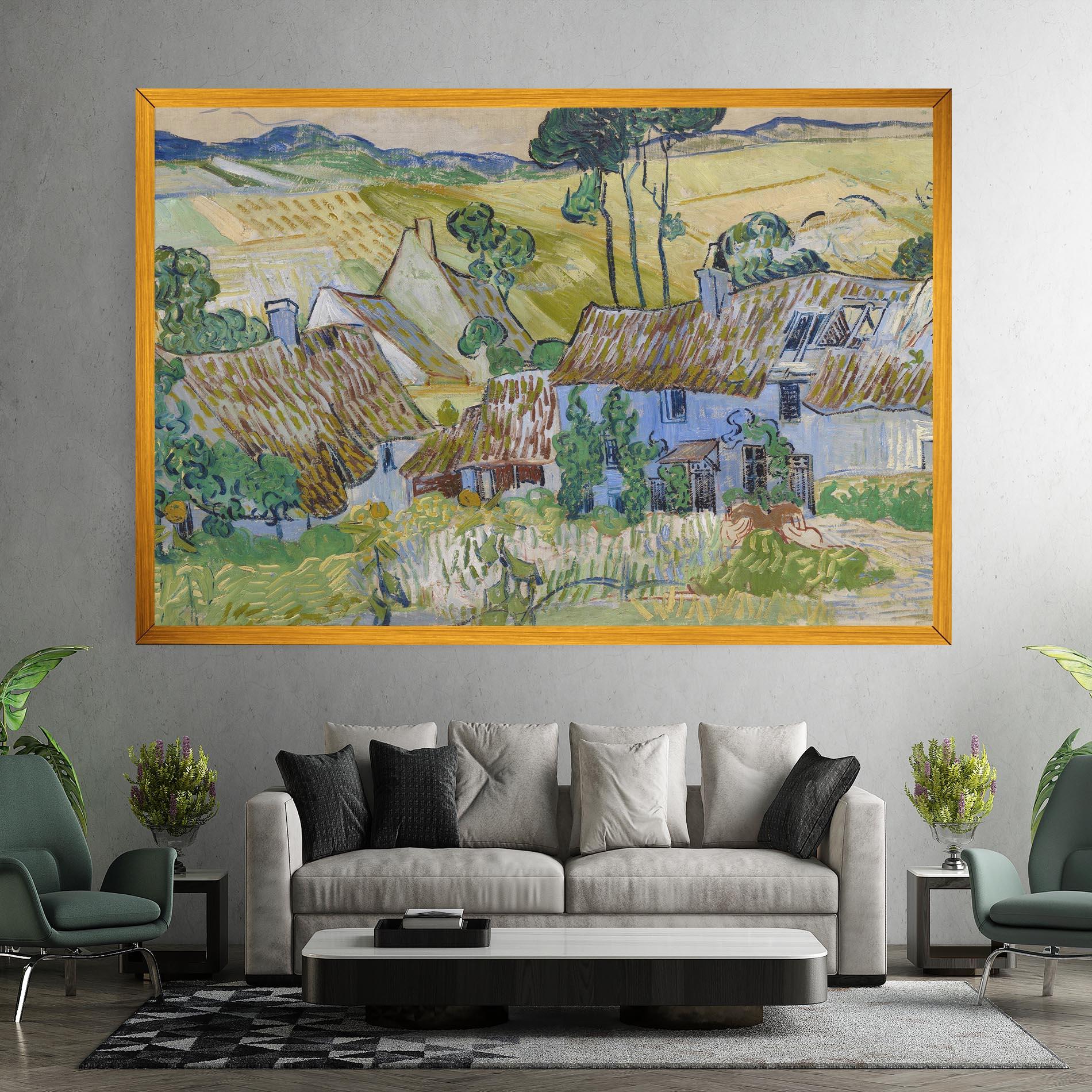 Tablou Canvas Farms Near Auvers mockup 7