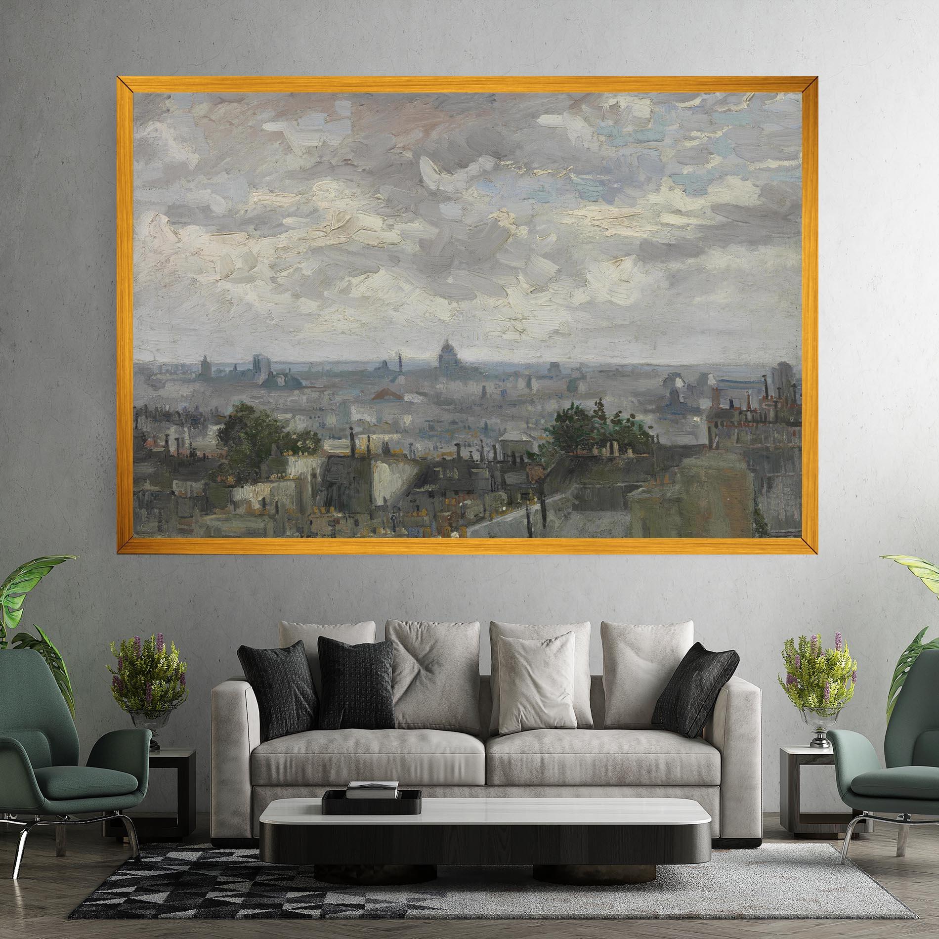 Tablou Canvas Gezicht Op Paris mockup 7