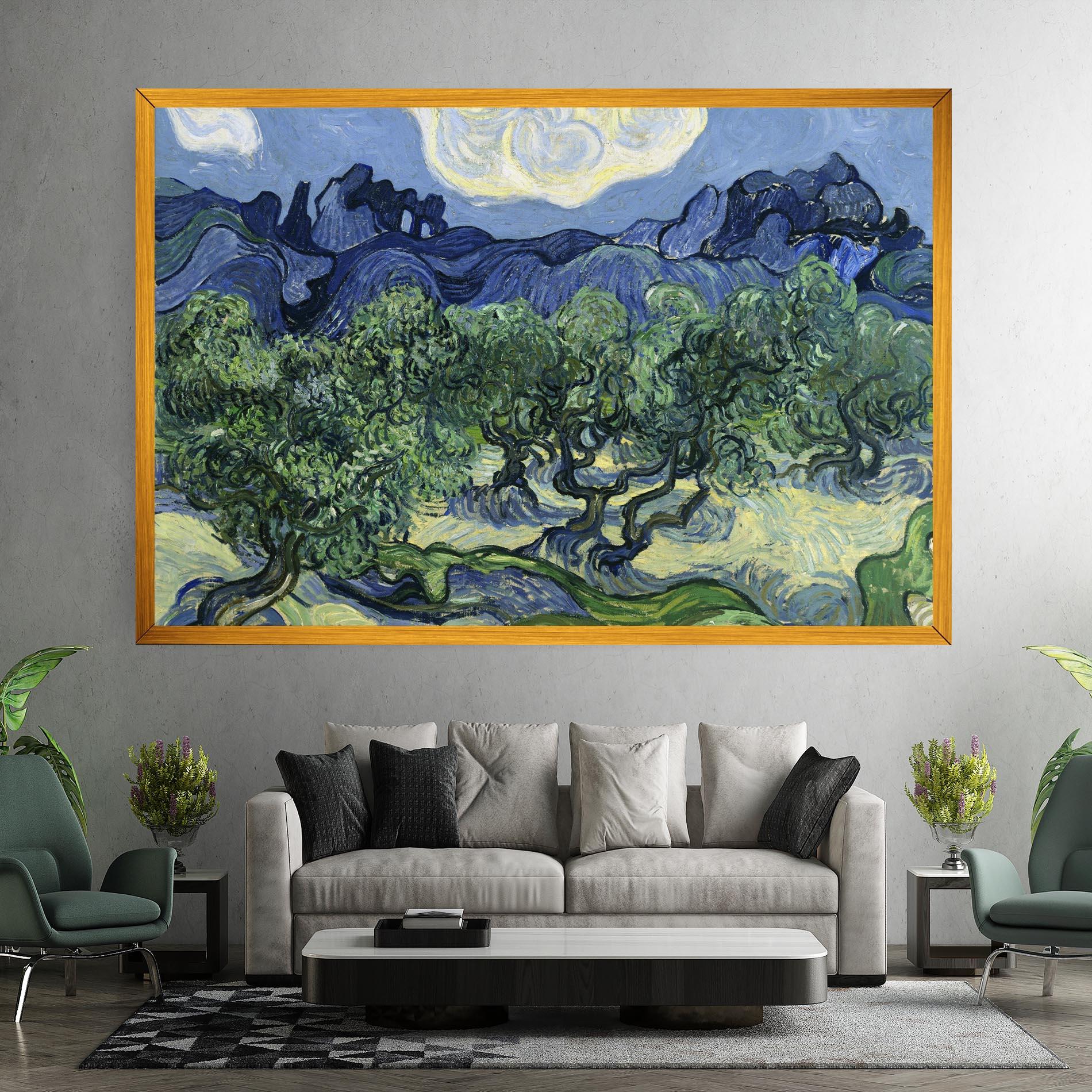 Tablou Canvas Olive Trees Alpilles mockup 7