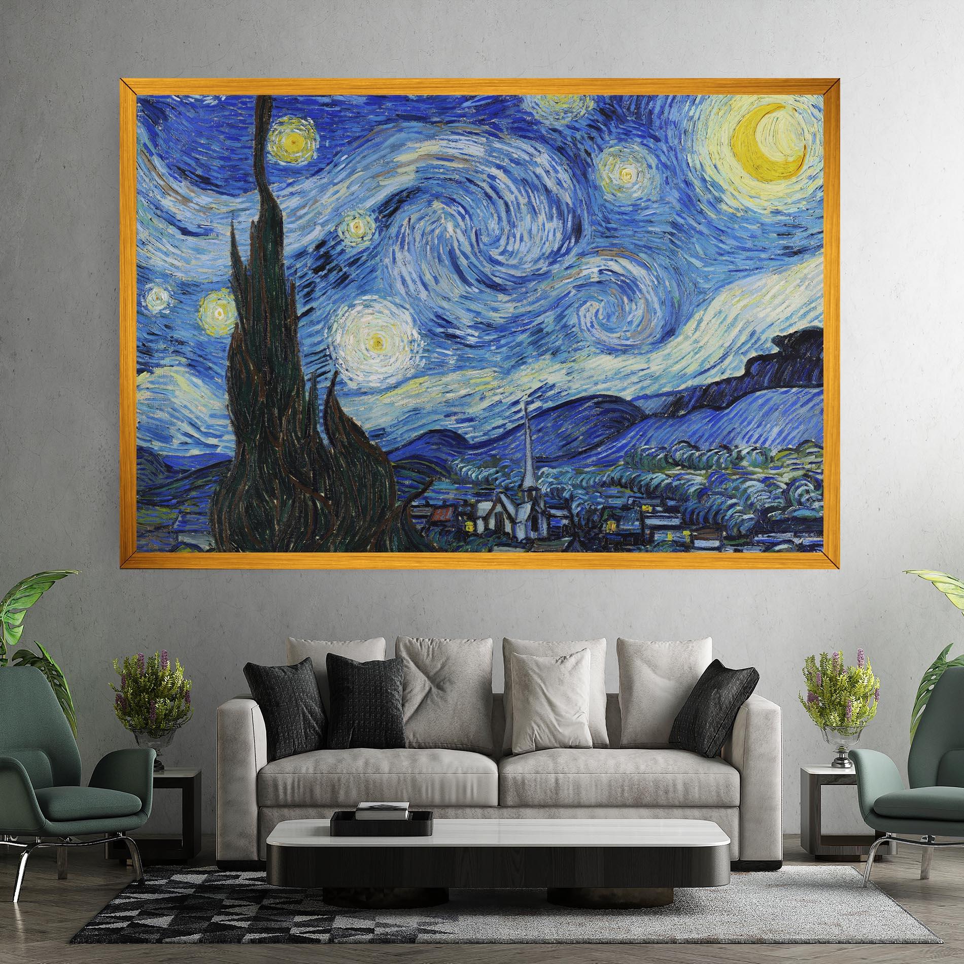 Tablou Canvas The Starry Night mockup 7