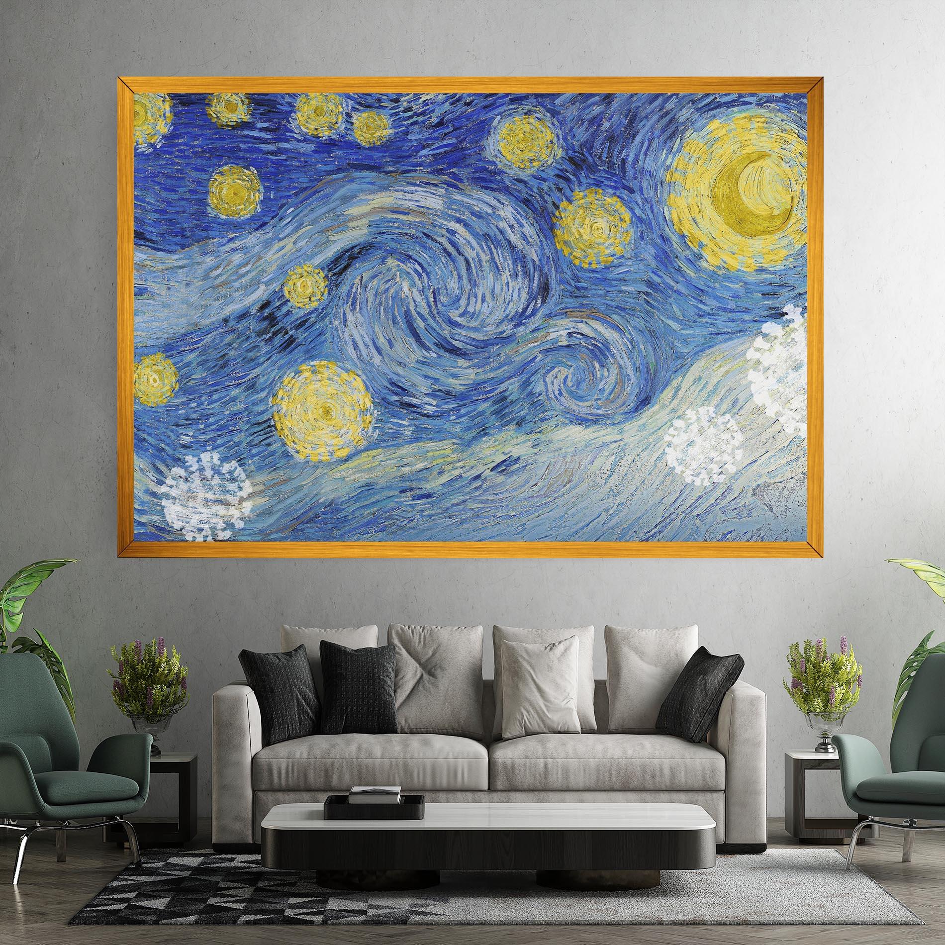 Tablou Canvas Van Gogh Starry Night mockup 7