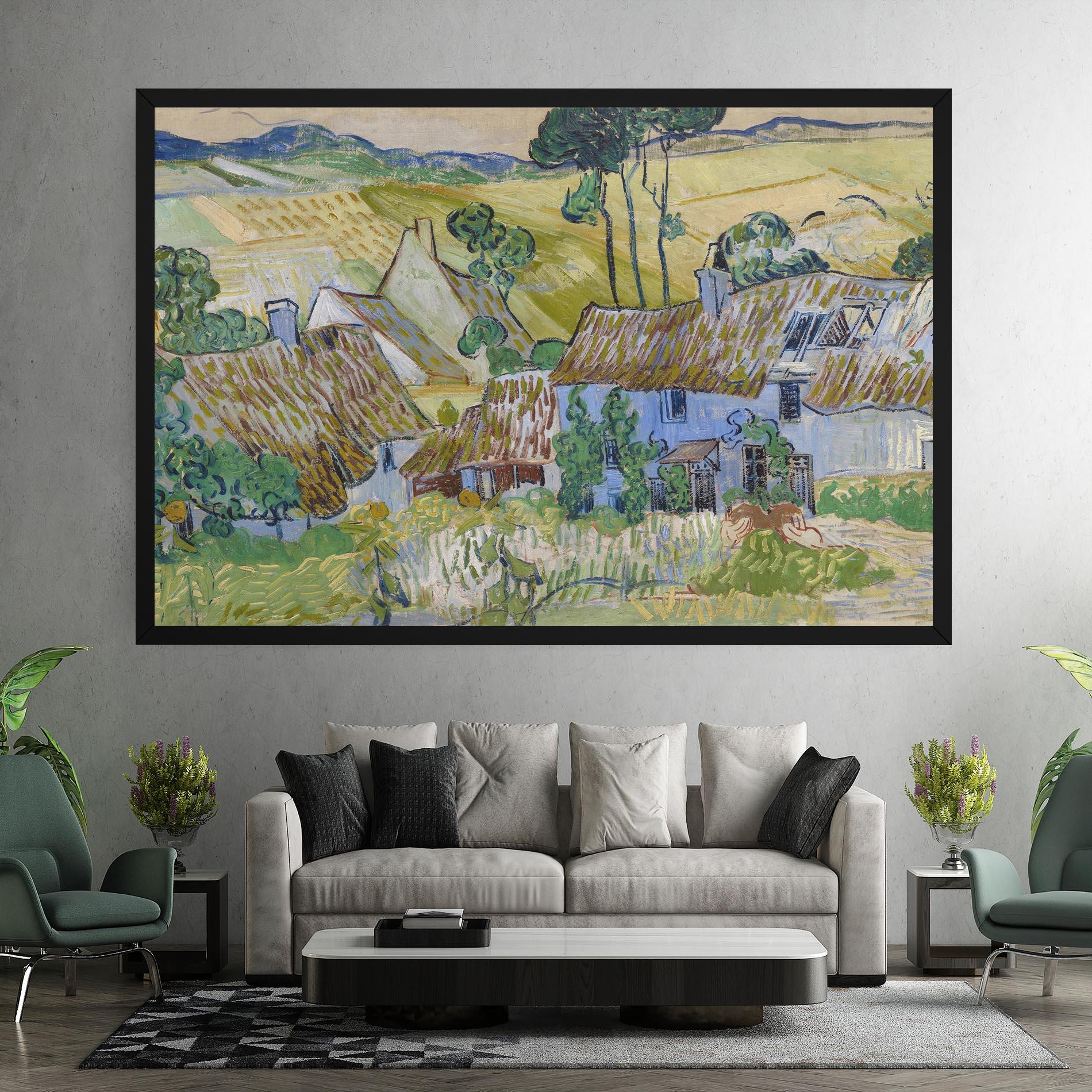 Tablou Canvas Farms Near Auvers mockup 7