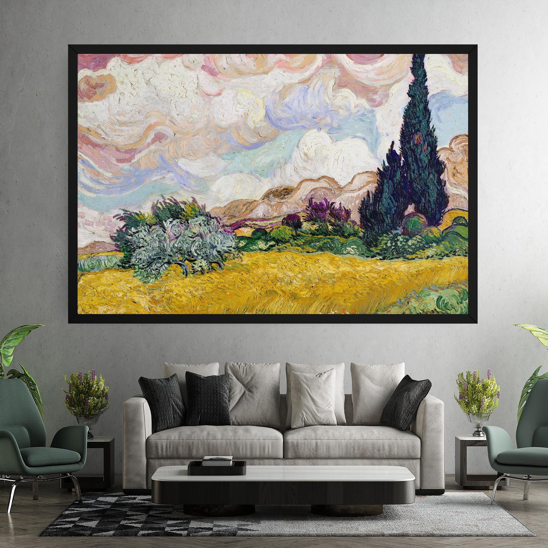 Tablou Canvas Pastel Wheat Field mockup 7