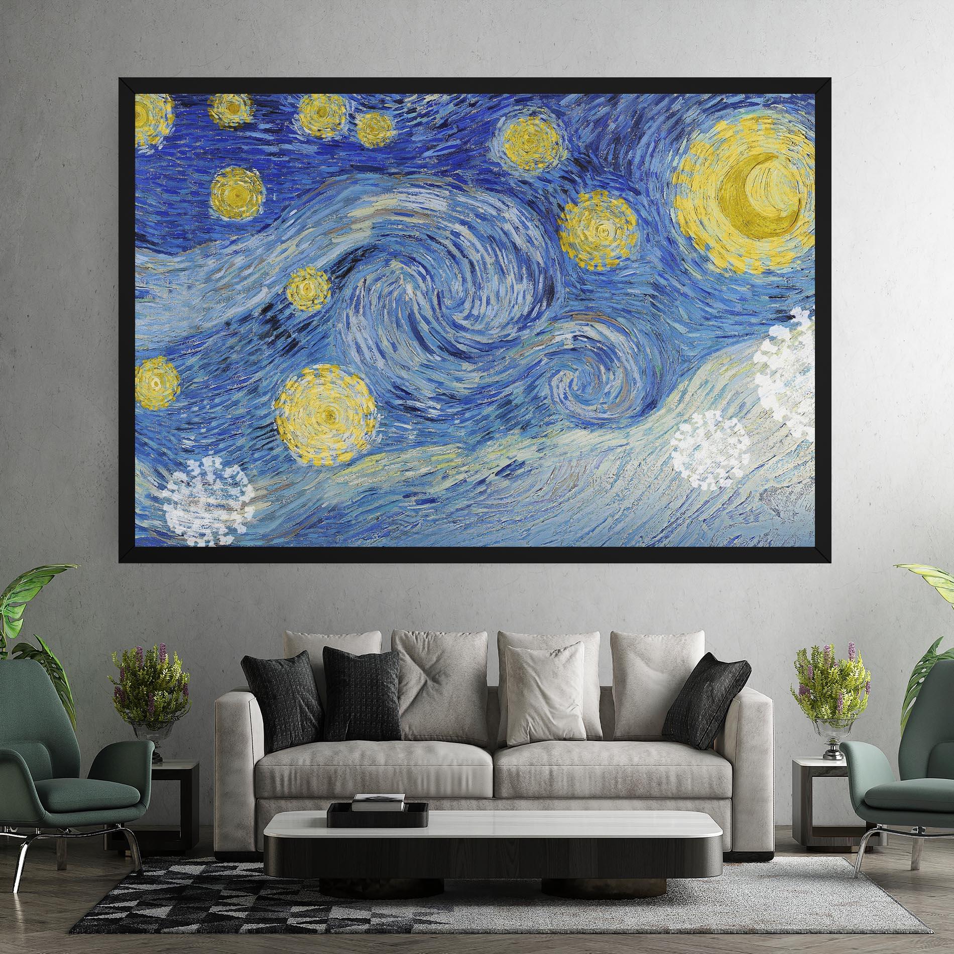 Tablou Canvas Van Gogh Starry Night mockup 7