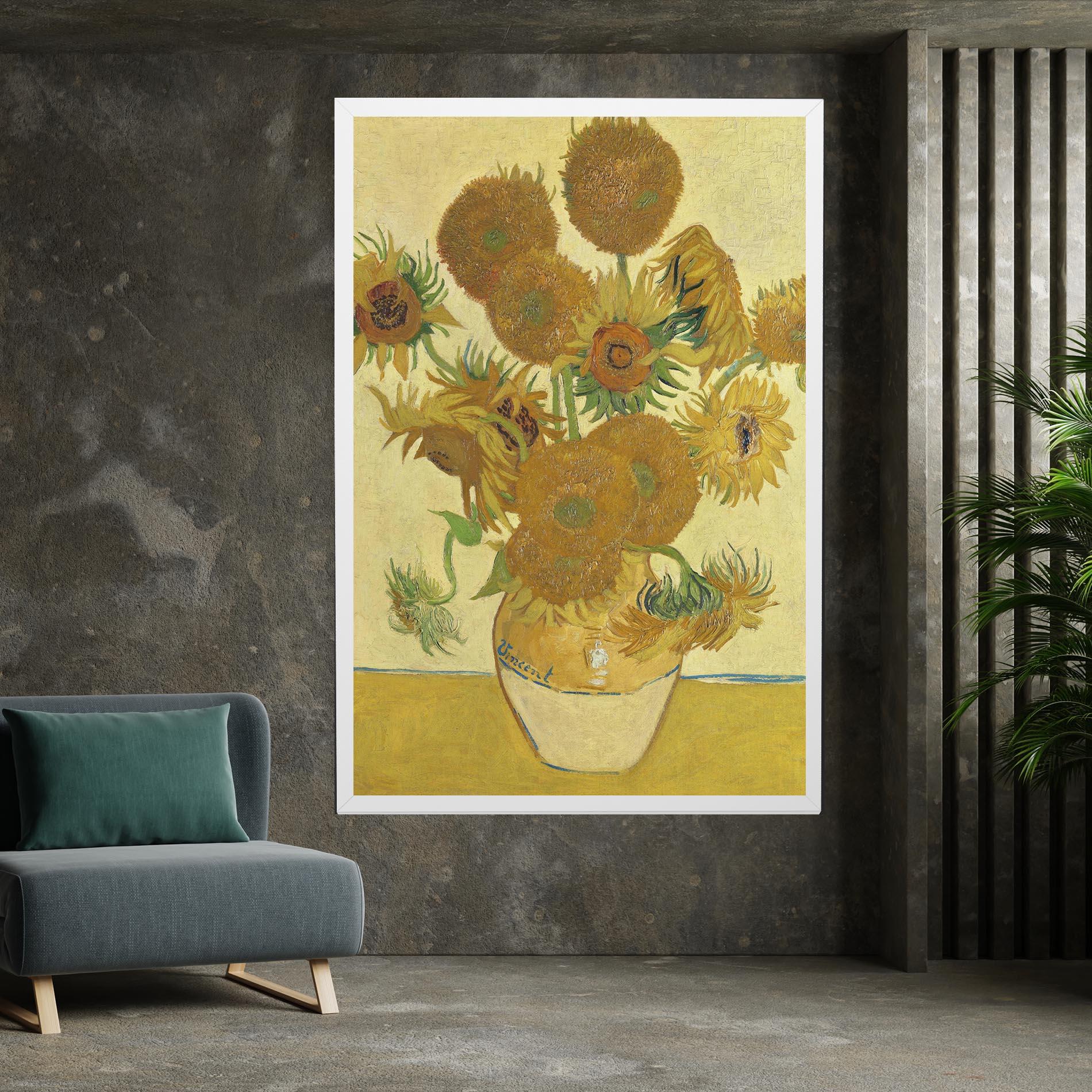 Tablou Canvas Sunflowers Vase Art mockup 7