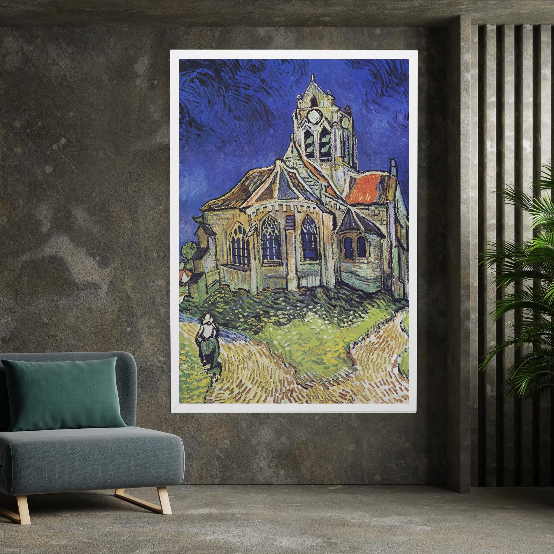 Tablou Canvas The Church At Auvers mockup 7
