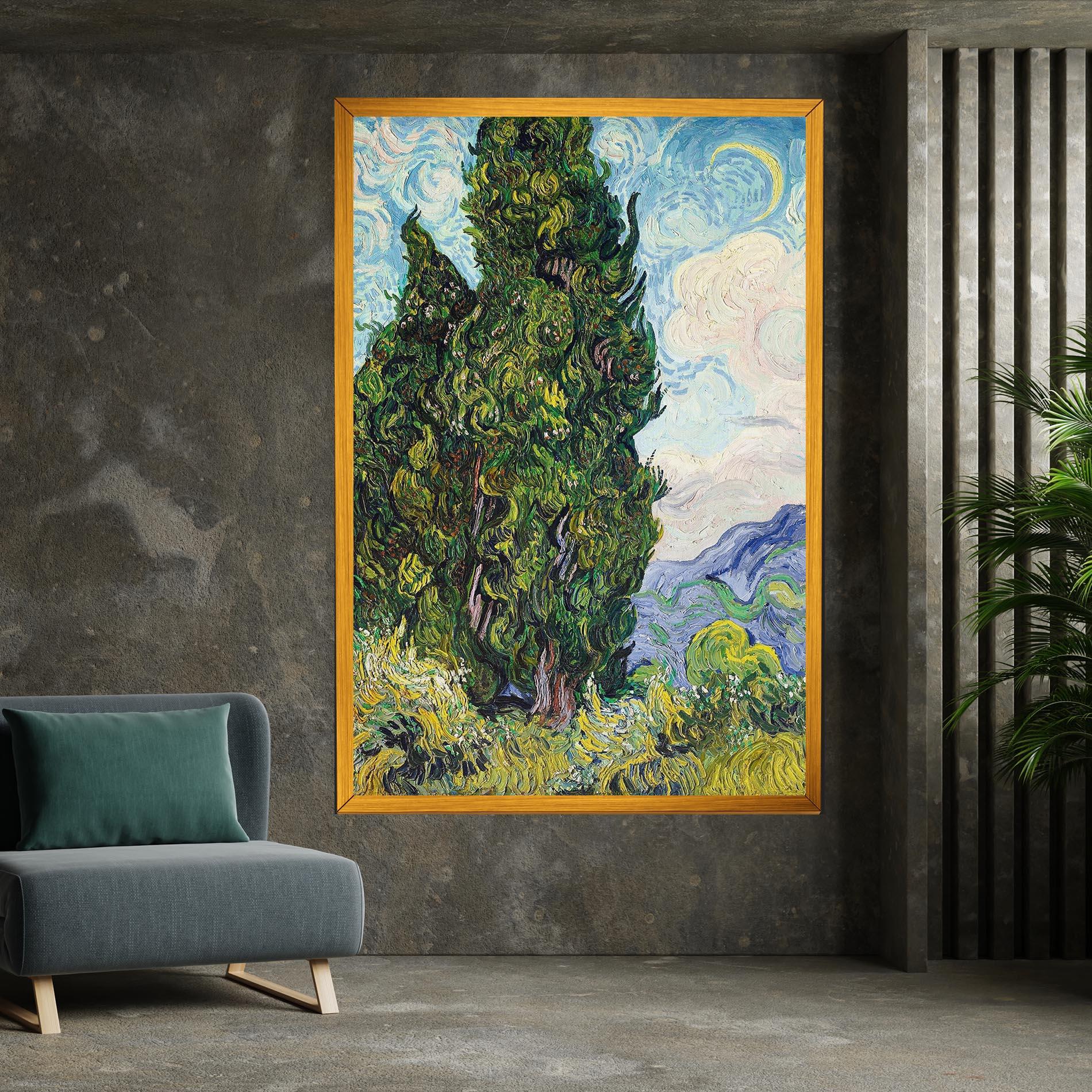 Tablou Canvas Cypresses mockup 7