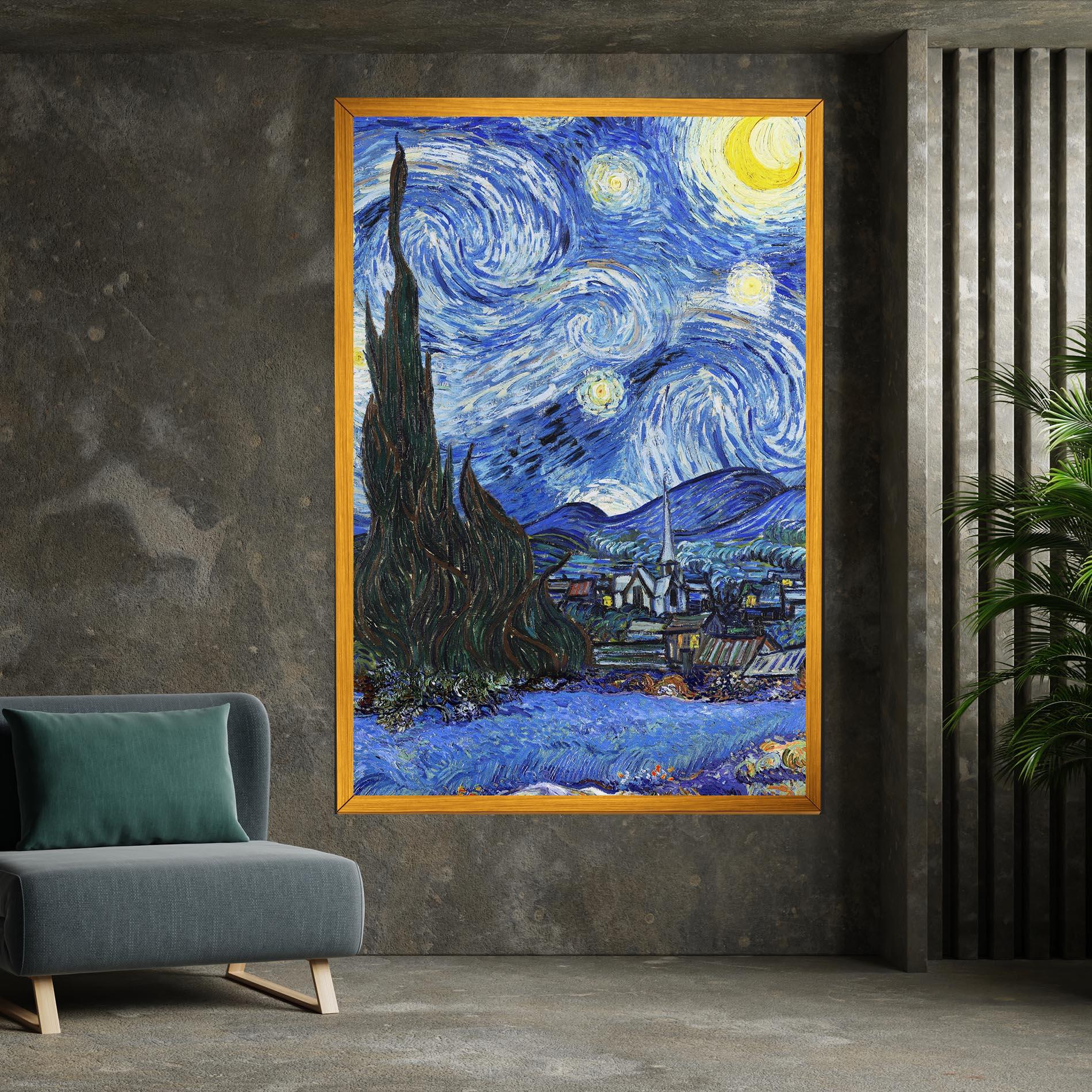 Tablou Canvas Starry Night Art mockup 7