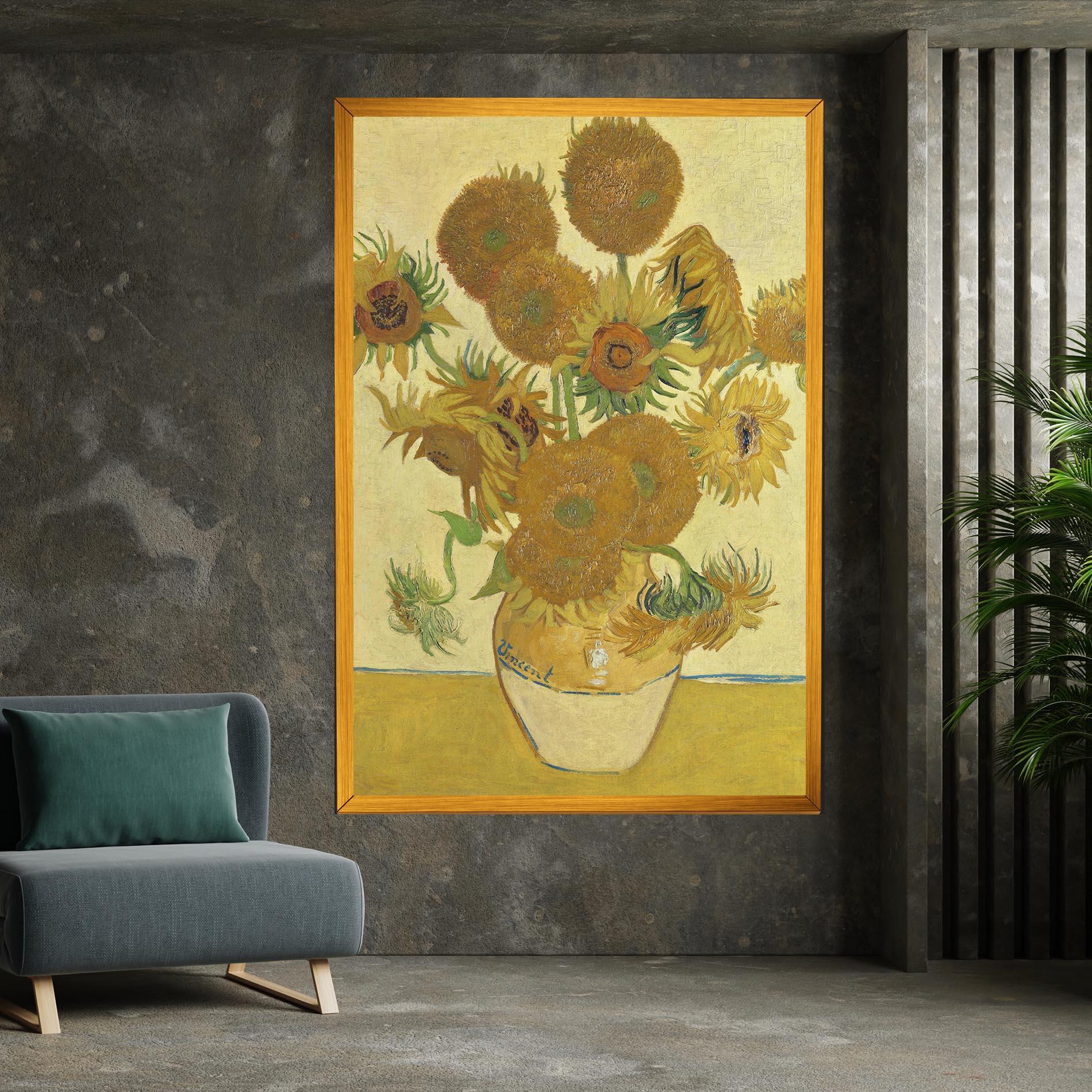 Tablou Canvas Sunflowers Vase Art mockup 7