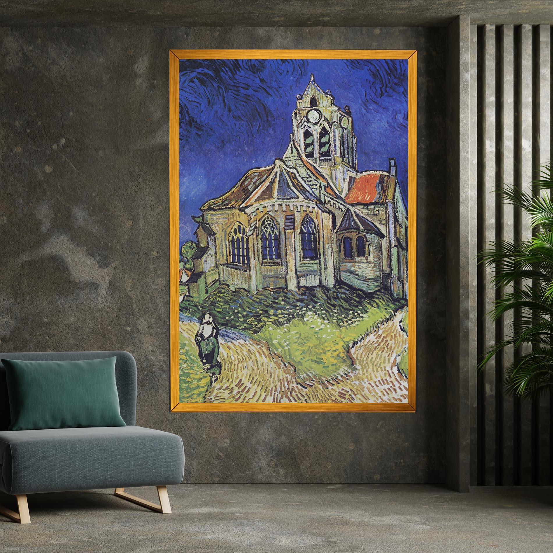 Tablou Canvas The Church At Auvers mockup 7