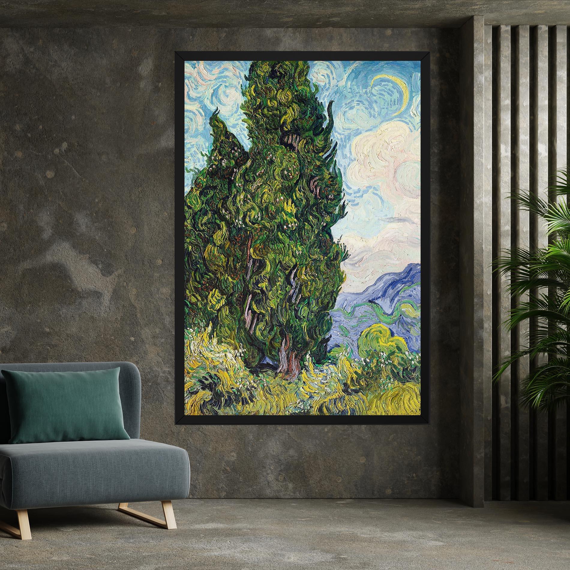 Tablou Canvas Cypresses mockup 7