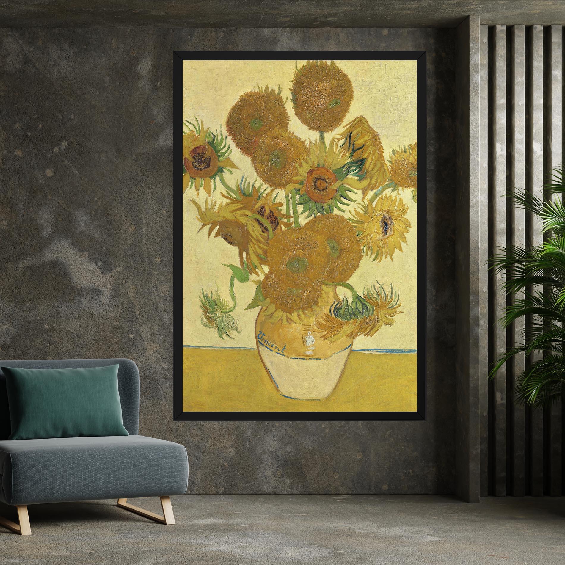 Tablou Canvas Sunflowers Vase Art mockup 7