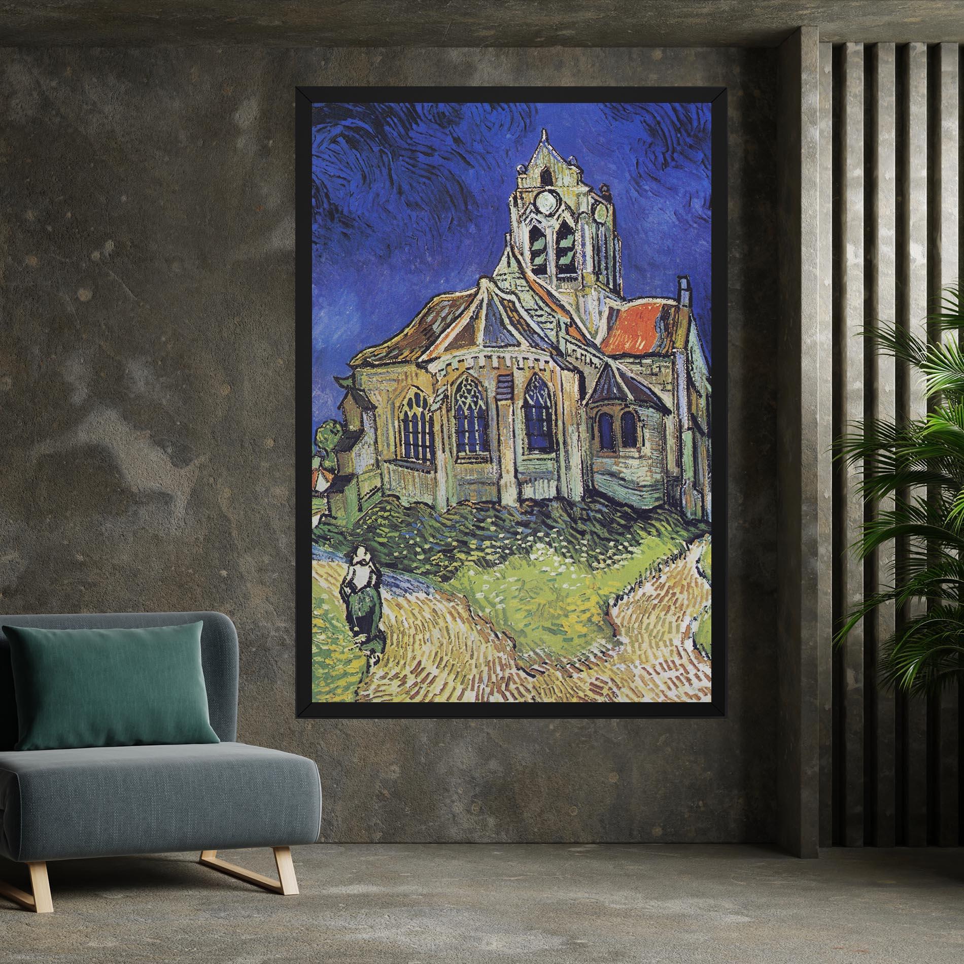 Tablou Canvas The Church At Auvers mockup 7