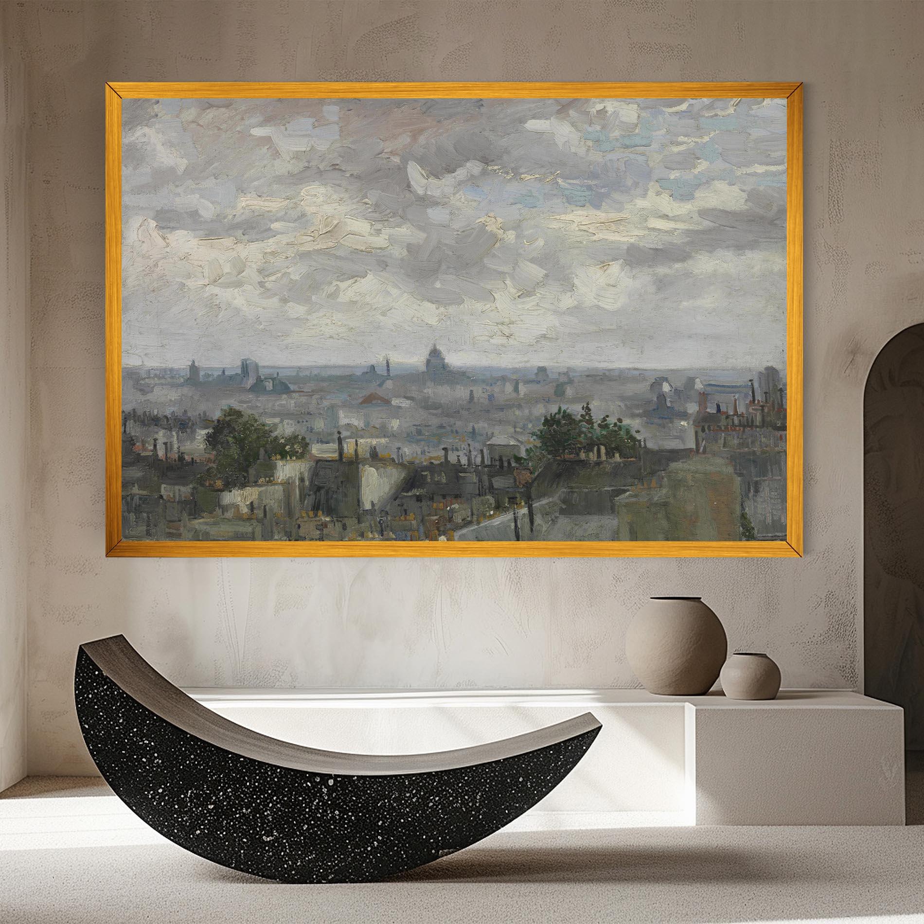 Tablou Canvas Gezicht Op Paris mockup 8