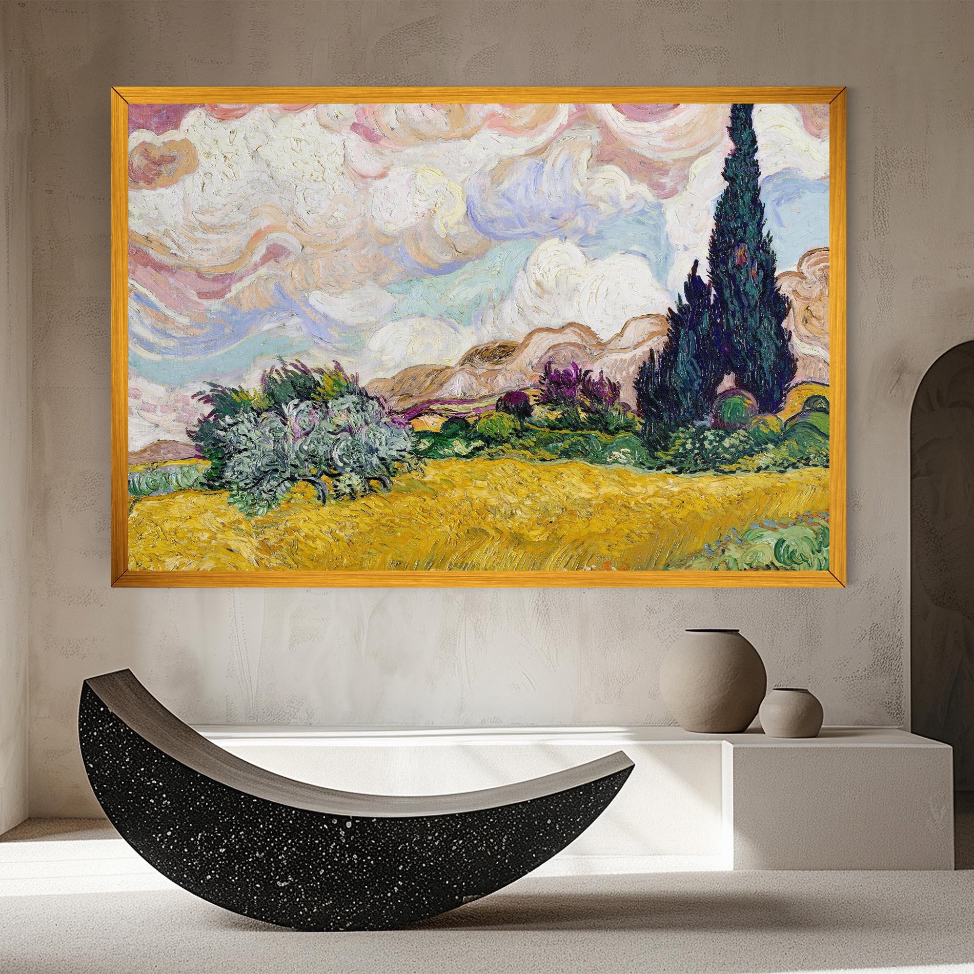 Tablou Canvas Pastel Wheat Field mockup 8