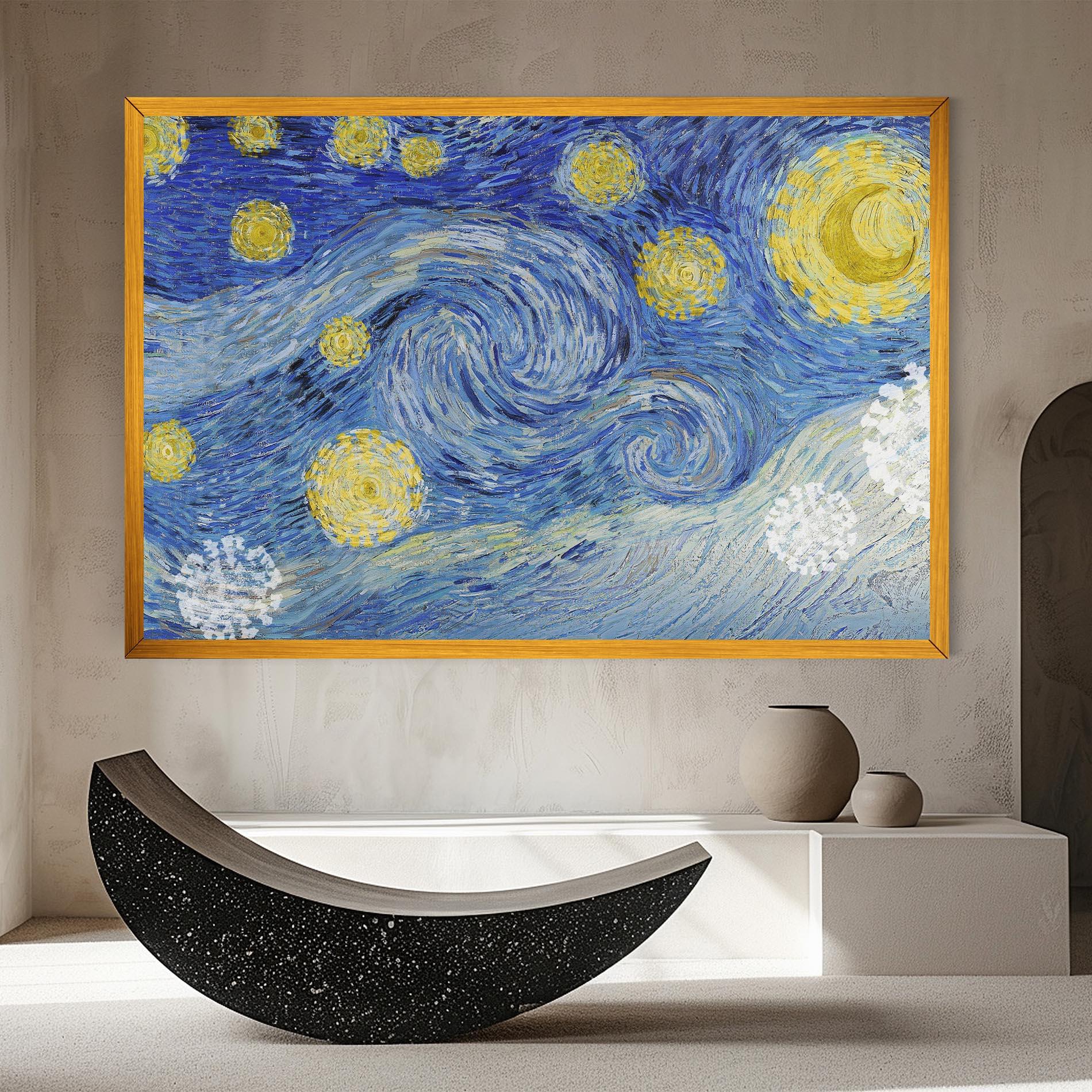 Tablou Canvas Van Gogh Starry Night mockup 8
