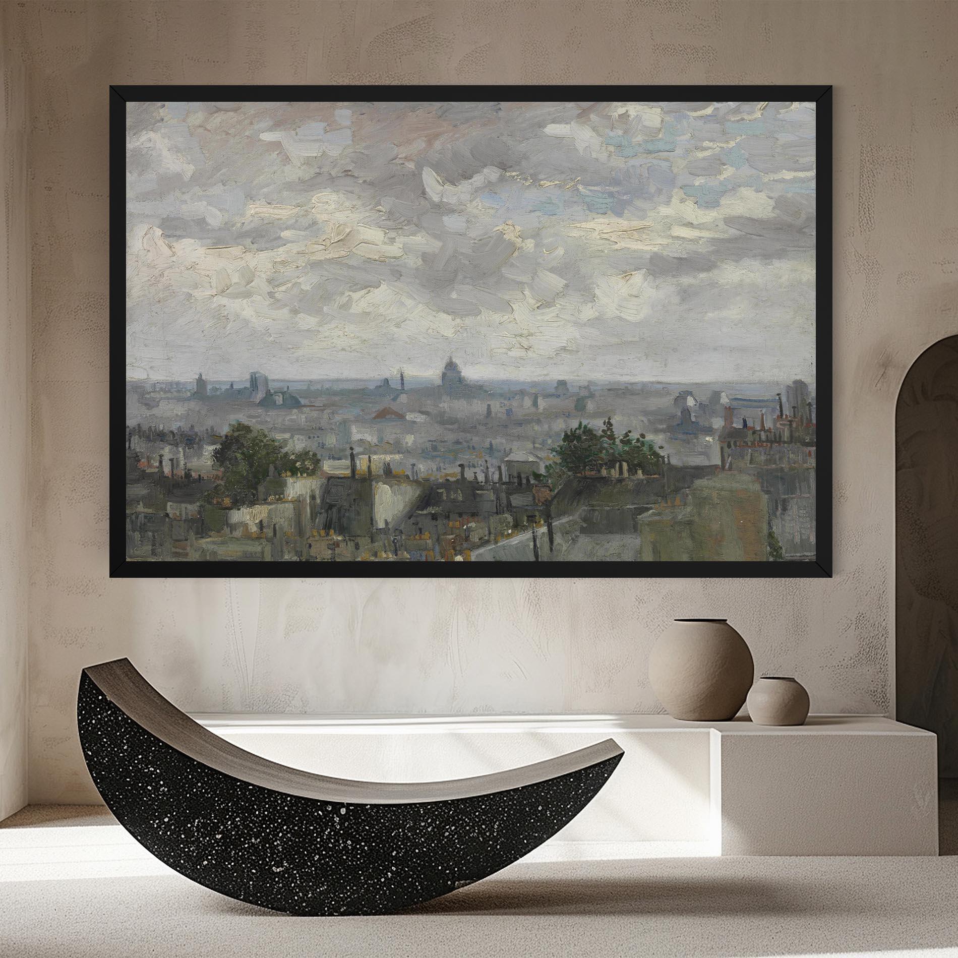 Tablou Canvas Gezicht Op Paris mockup 8