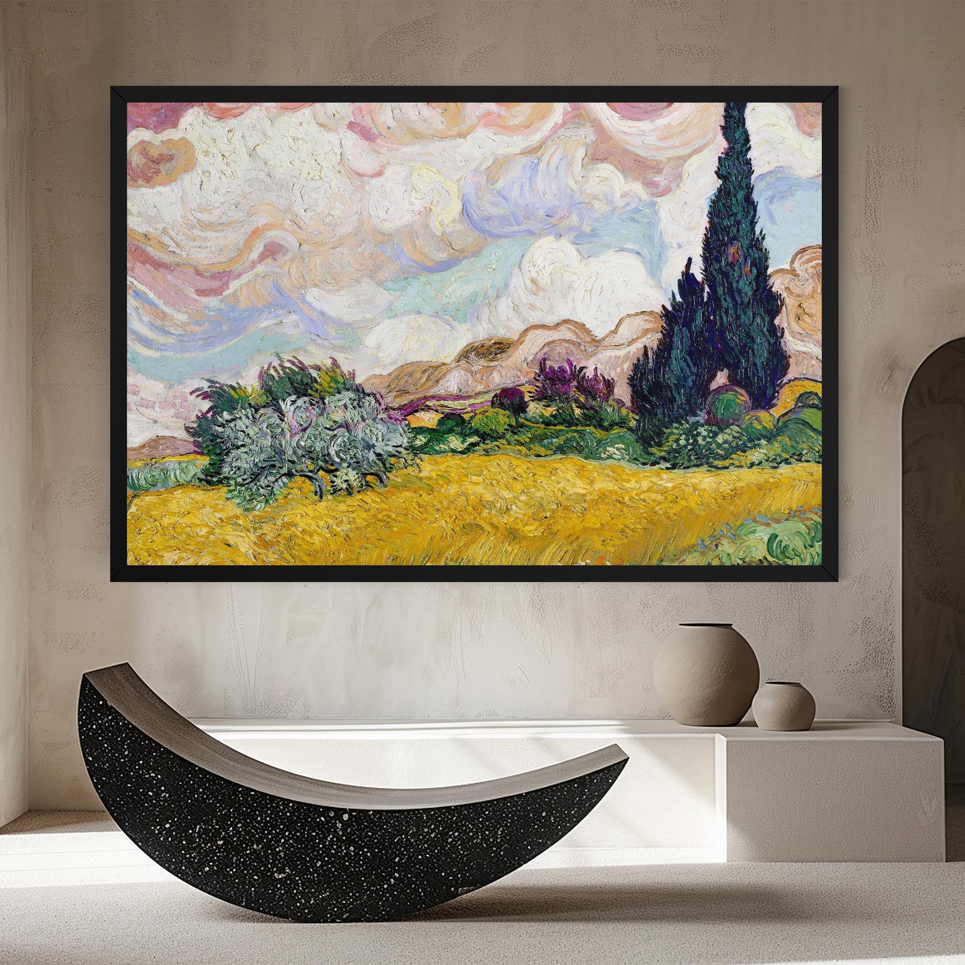 Tablou Canvas Pastel Wheat Field mockup 8