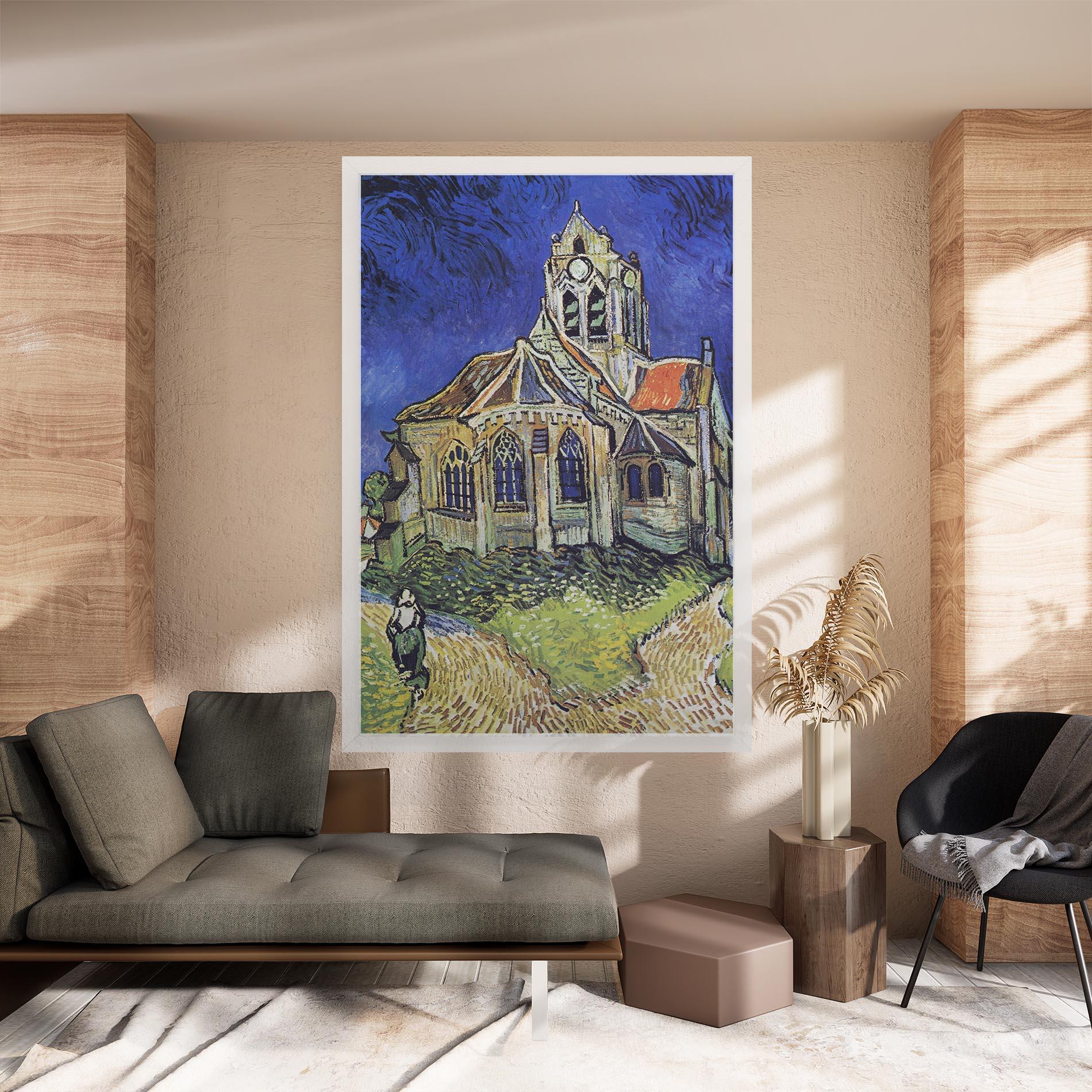 Tablou Canvas The Church At Auvers mockup 8