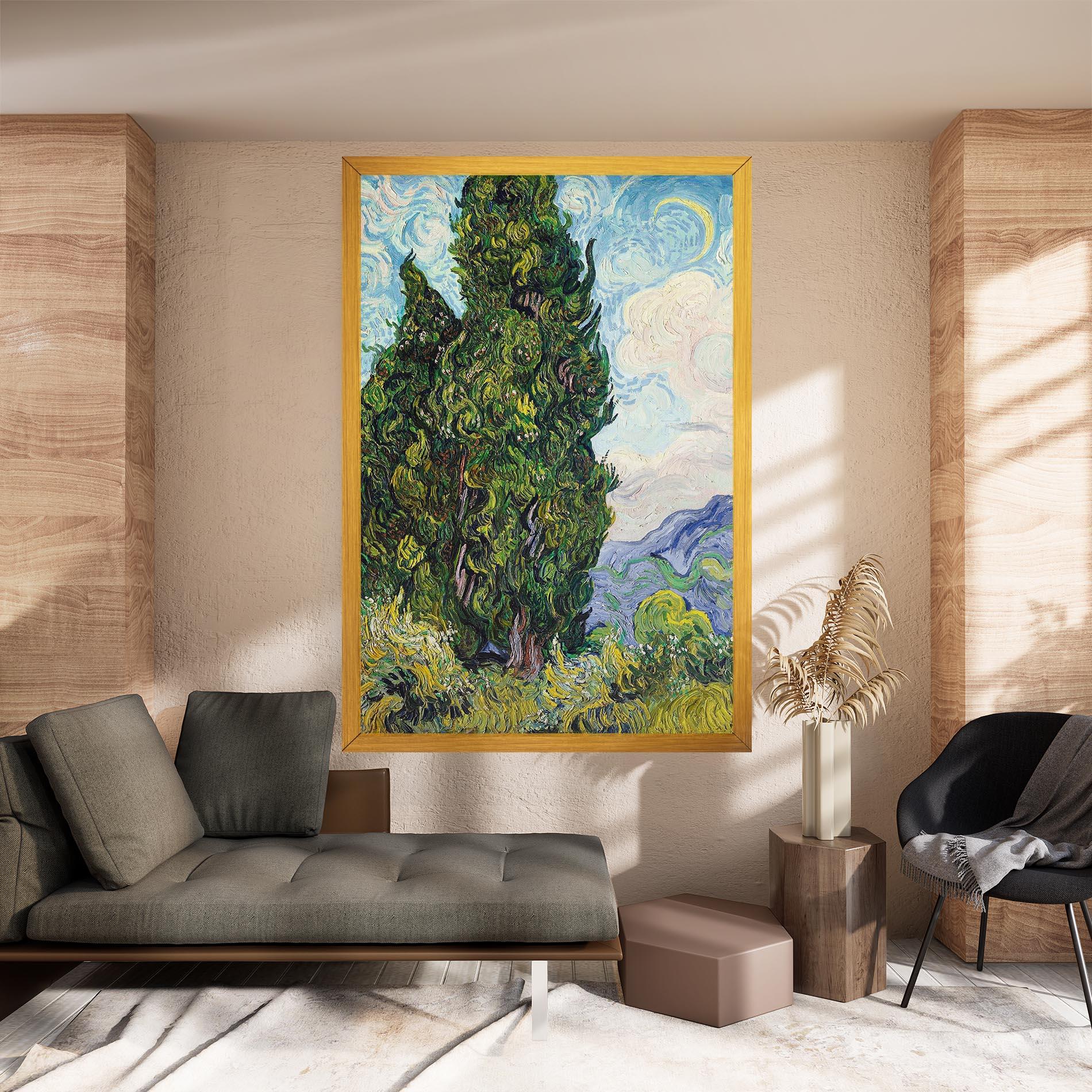 Tablou Canvas Cypresses mockup 8