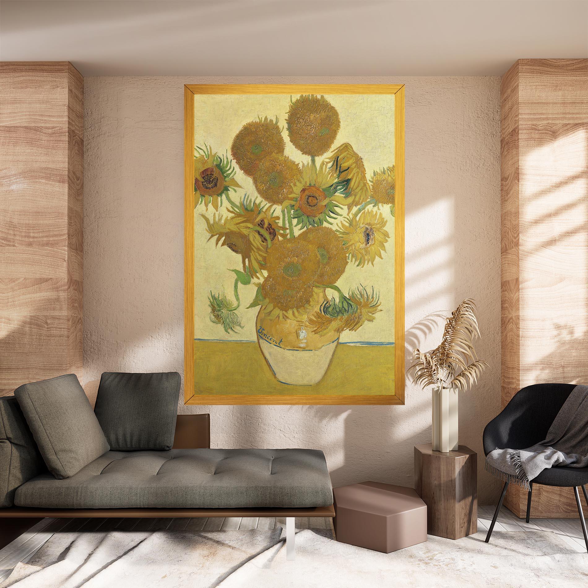 Tablou Canvas Sunflowers Vase Art mockup 8