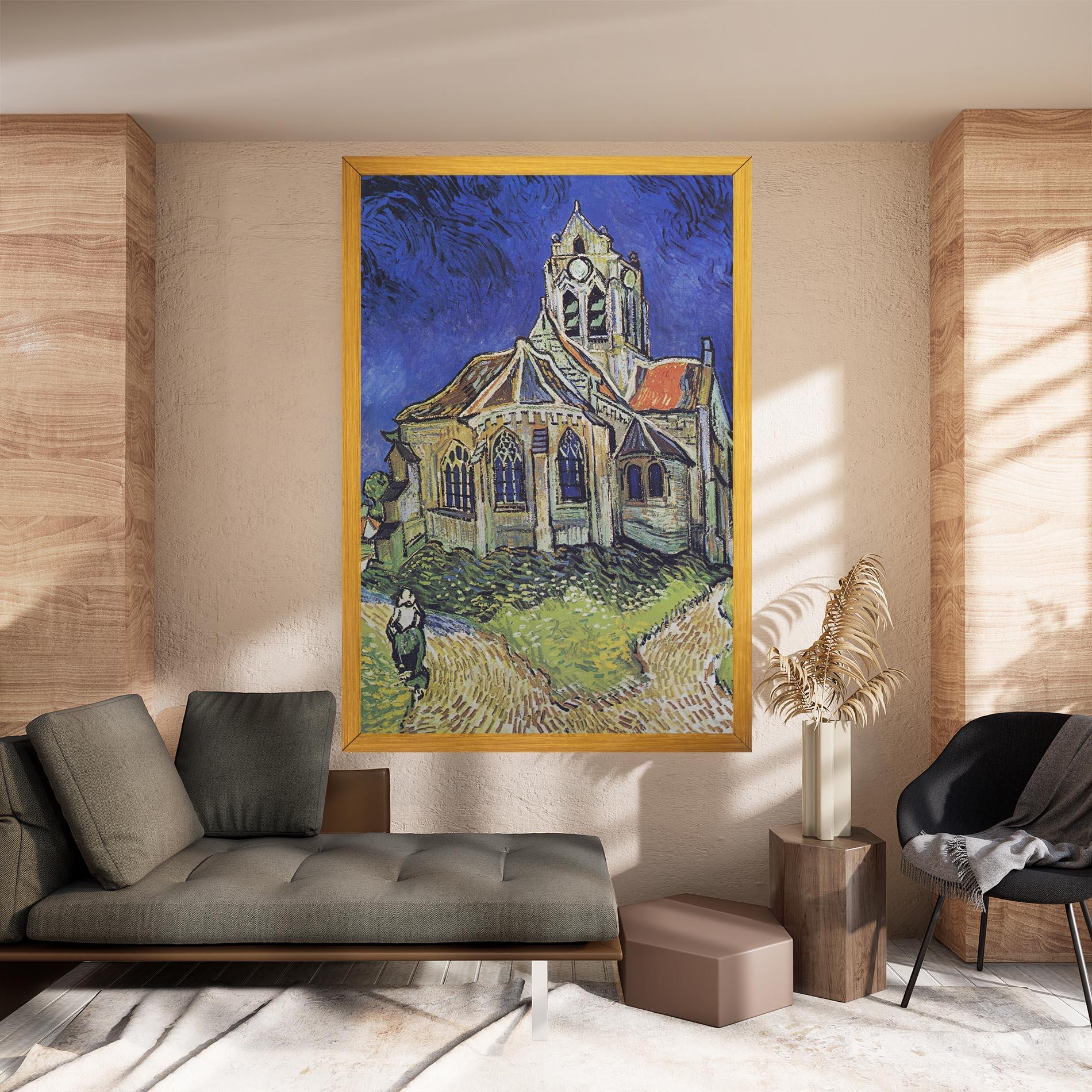 Tablou Canvas The Church At Auvers mockup 8