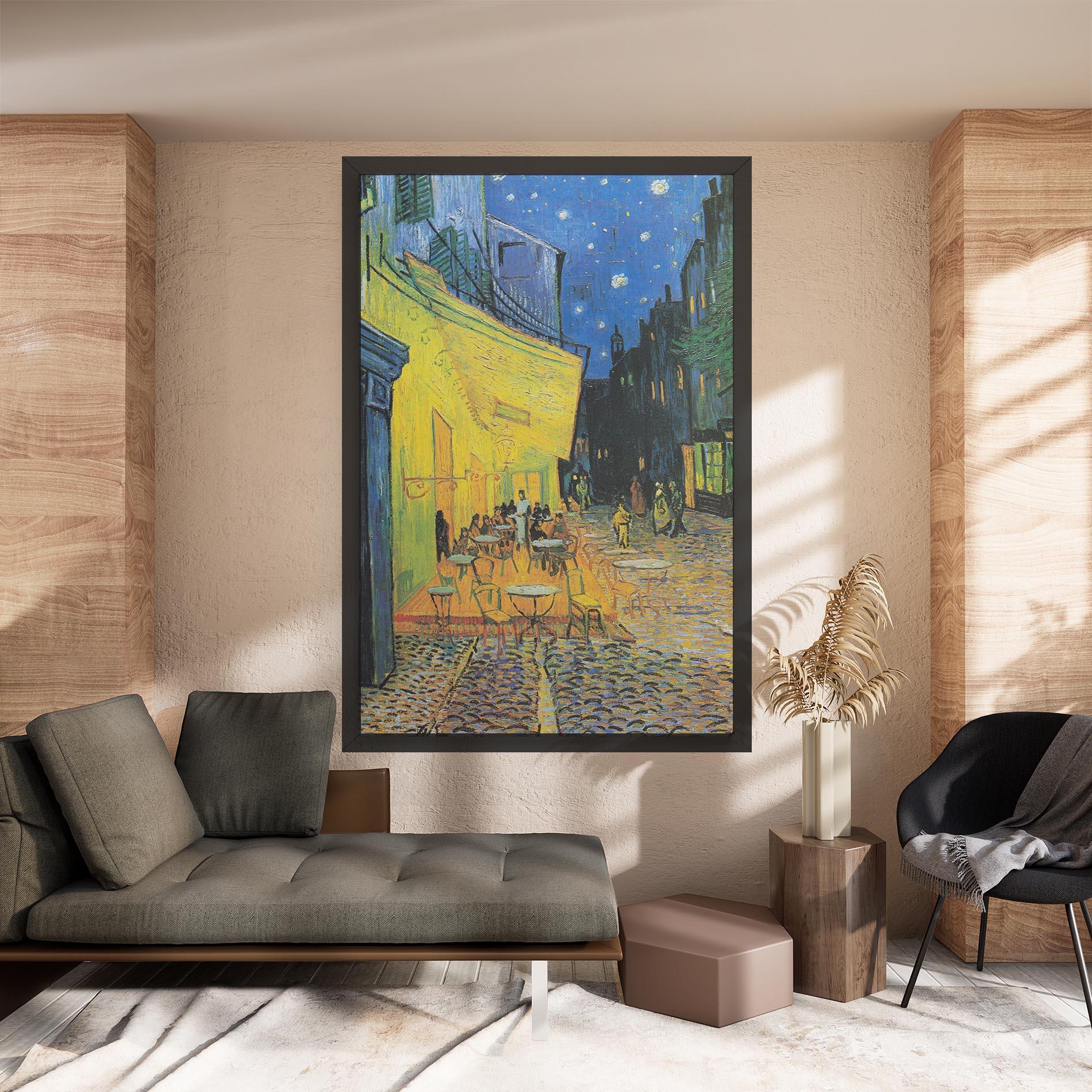 Tablou Canvas Cafe Terrace At Night mockup 8