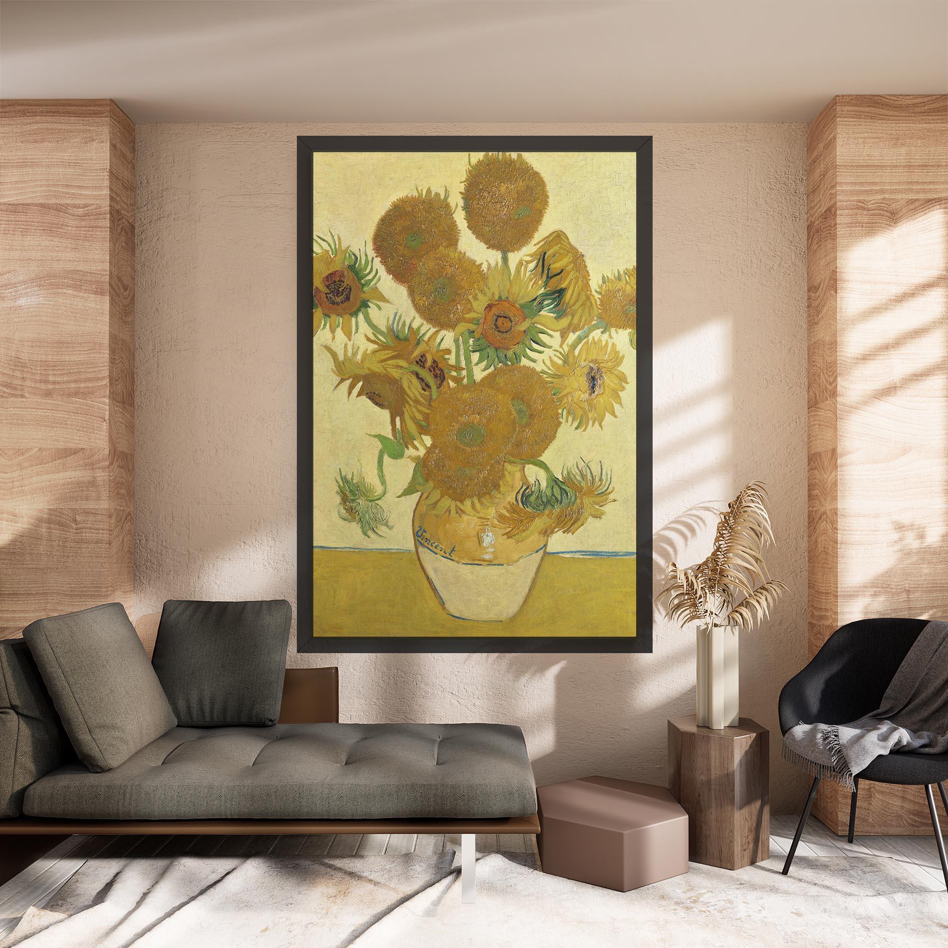 Tablou Canvas Sunflowers Vase Art mockup 8