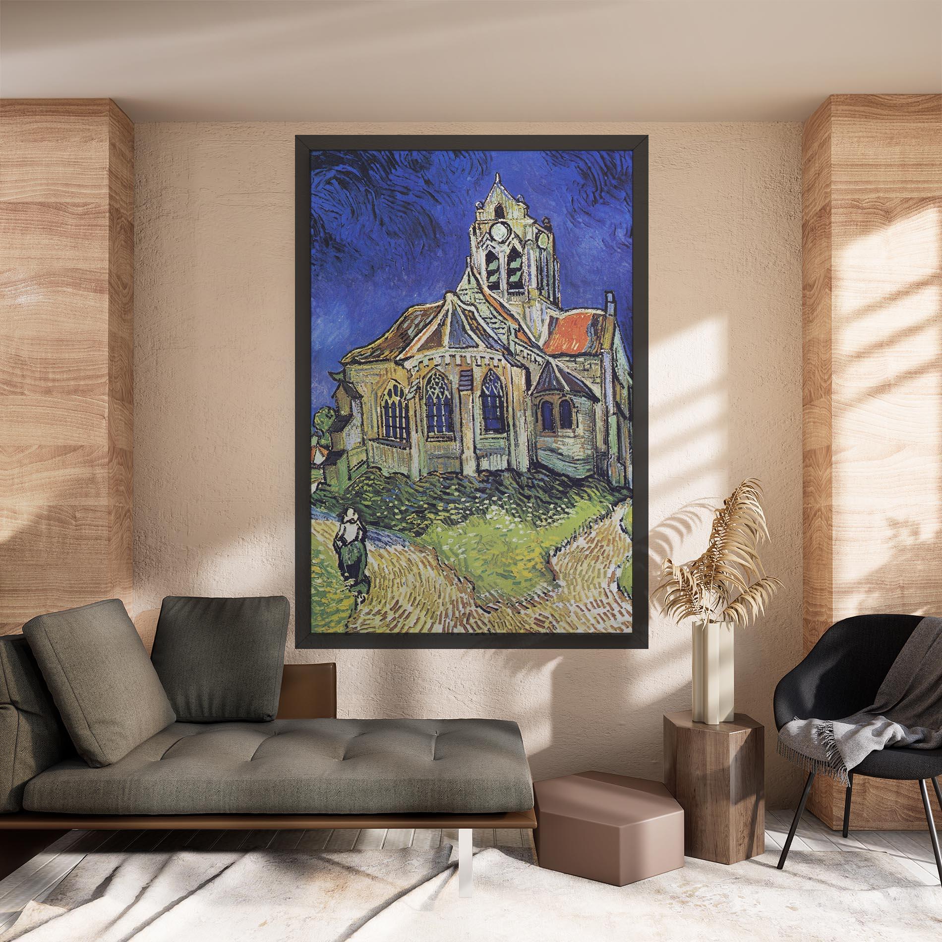 Tablou Canvas The Church At Auvers mockup 8