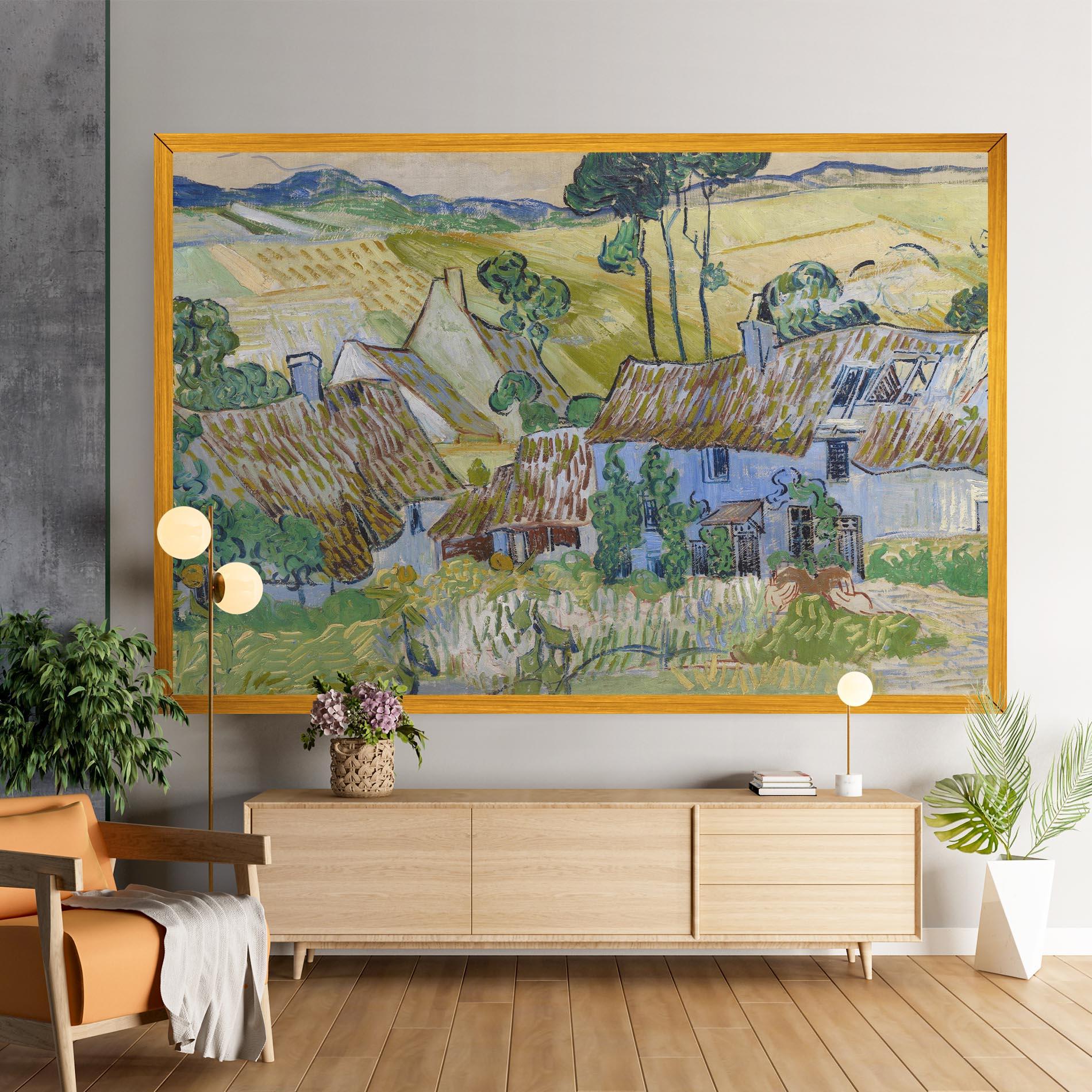 Tablou Canvas Farms Near Auvers mockup 9