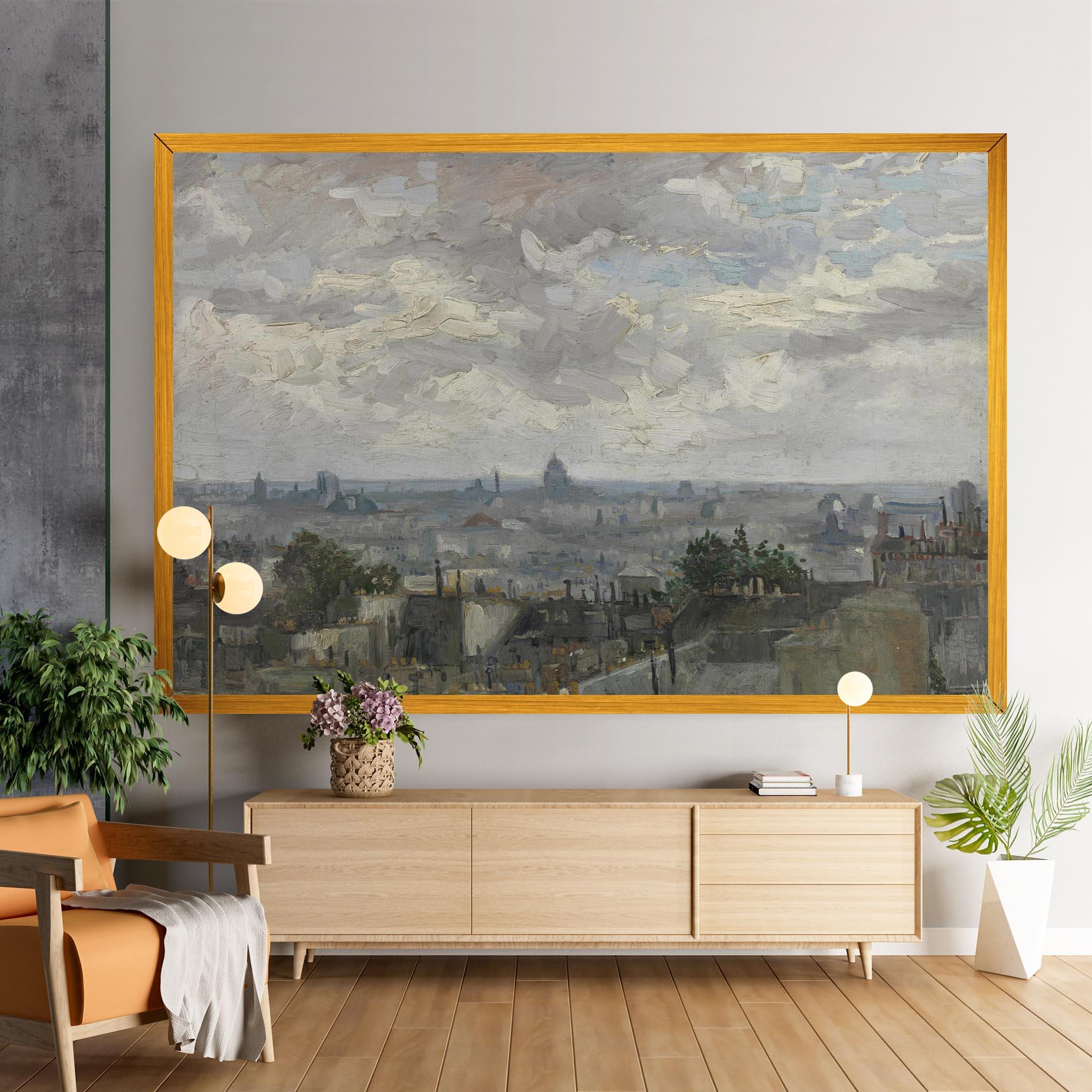Tablou Canvas Gezicht Op Paris mockup 9