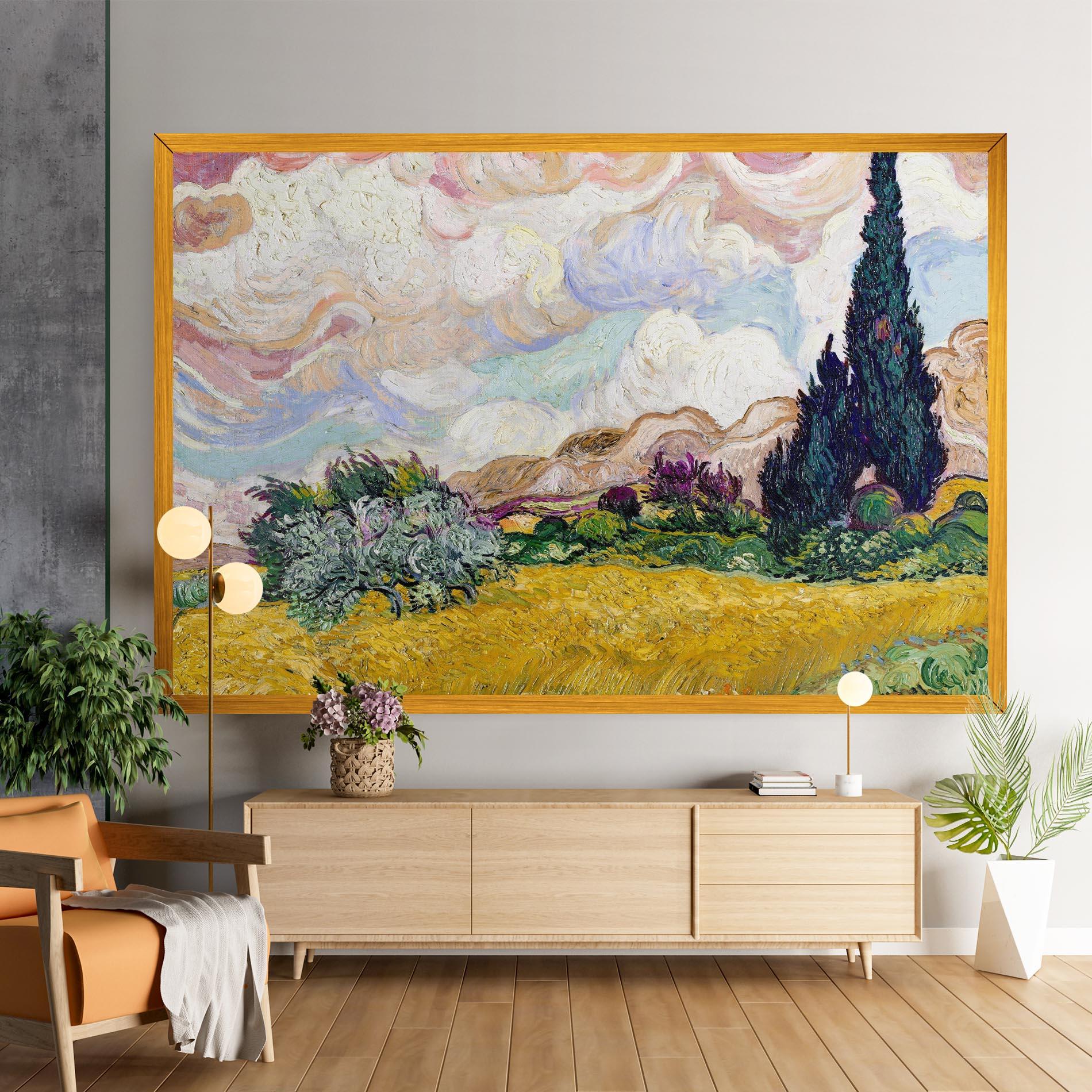 Tablou Canvas Pastel Wheat Field mockup 9