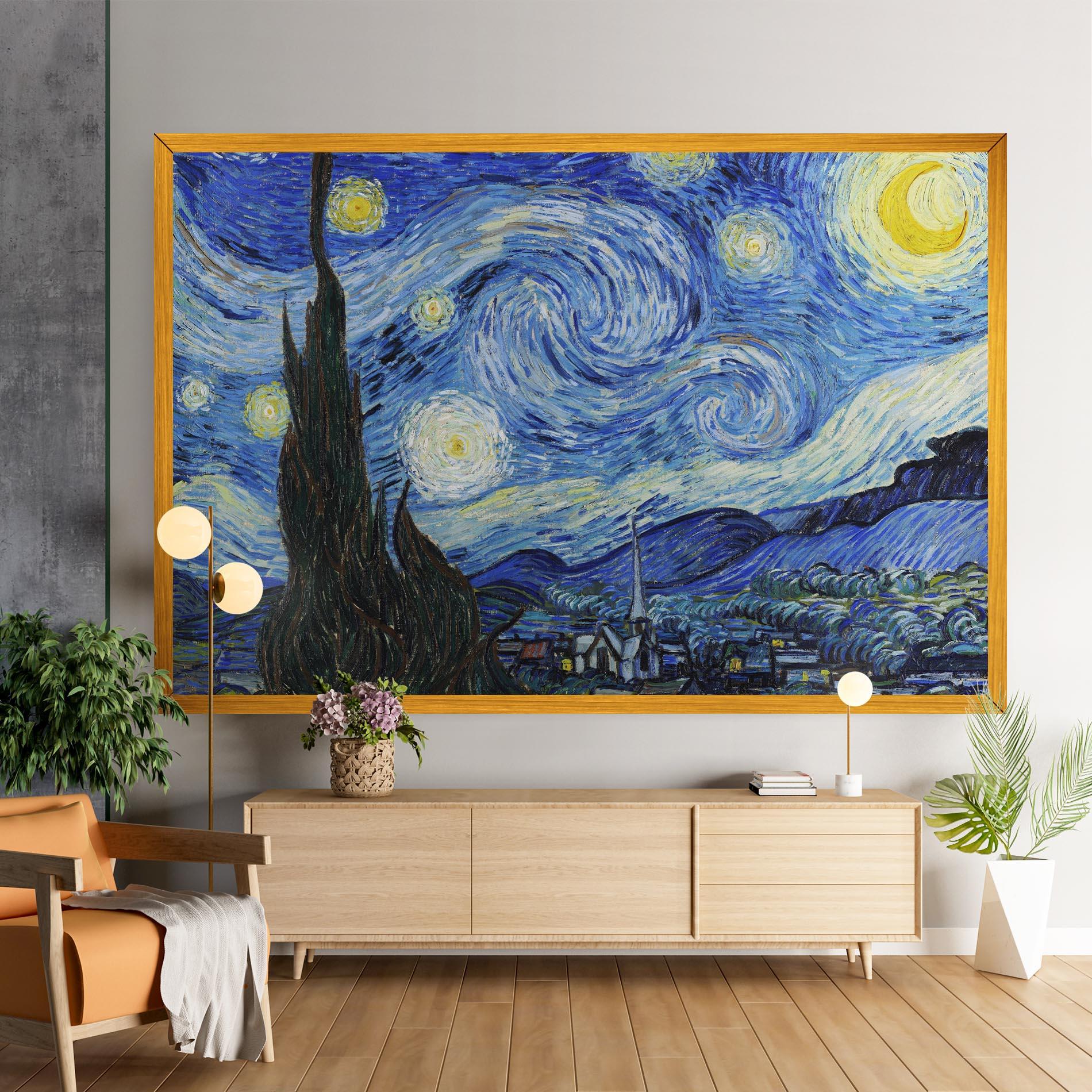 Tablou Canvas The Starry Night mockup 9