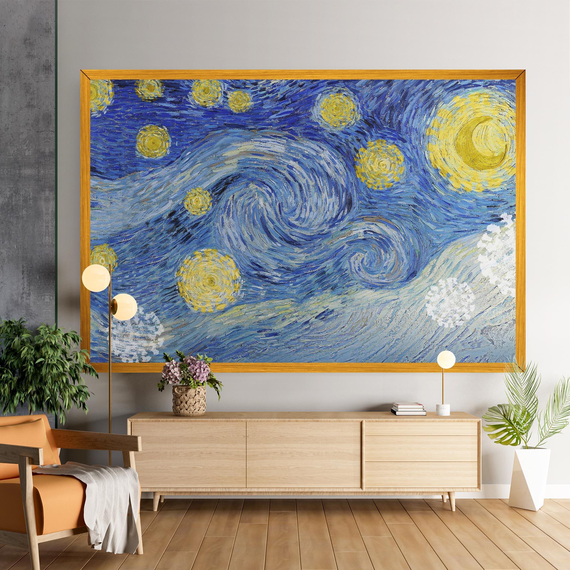Tablou Canvas Van Gogh Starry Night mockup 9