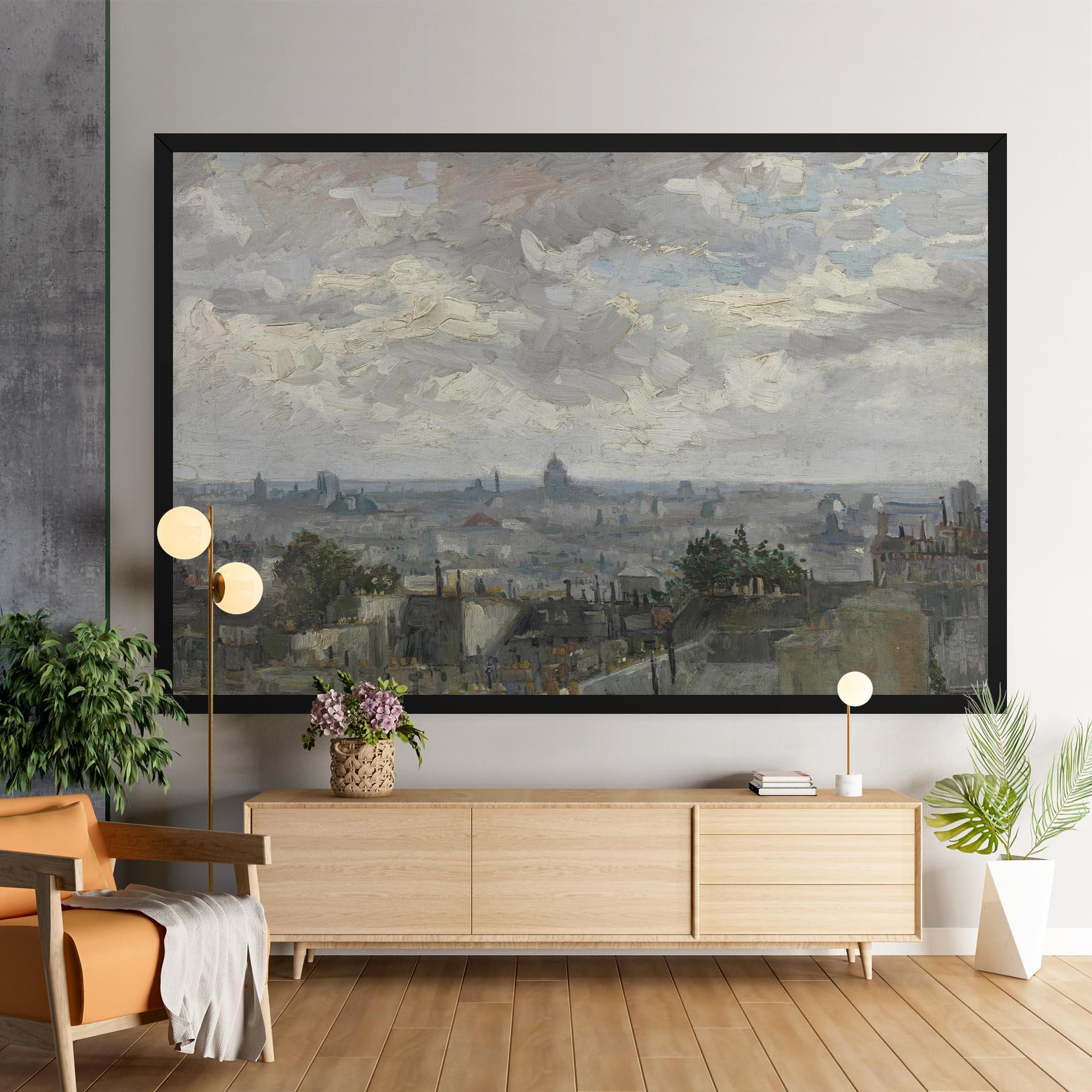 Tablou Canvas Gezicht Op Paris mockup 9