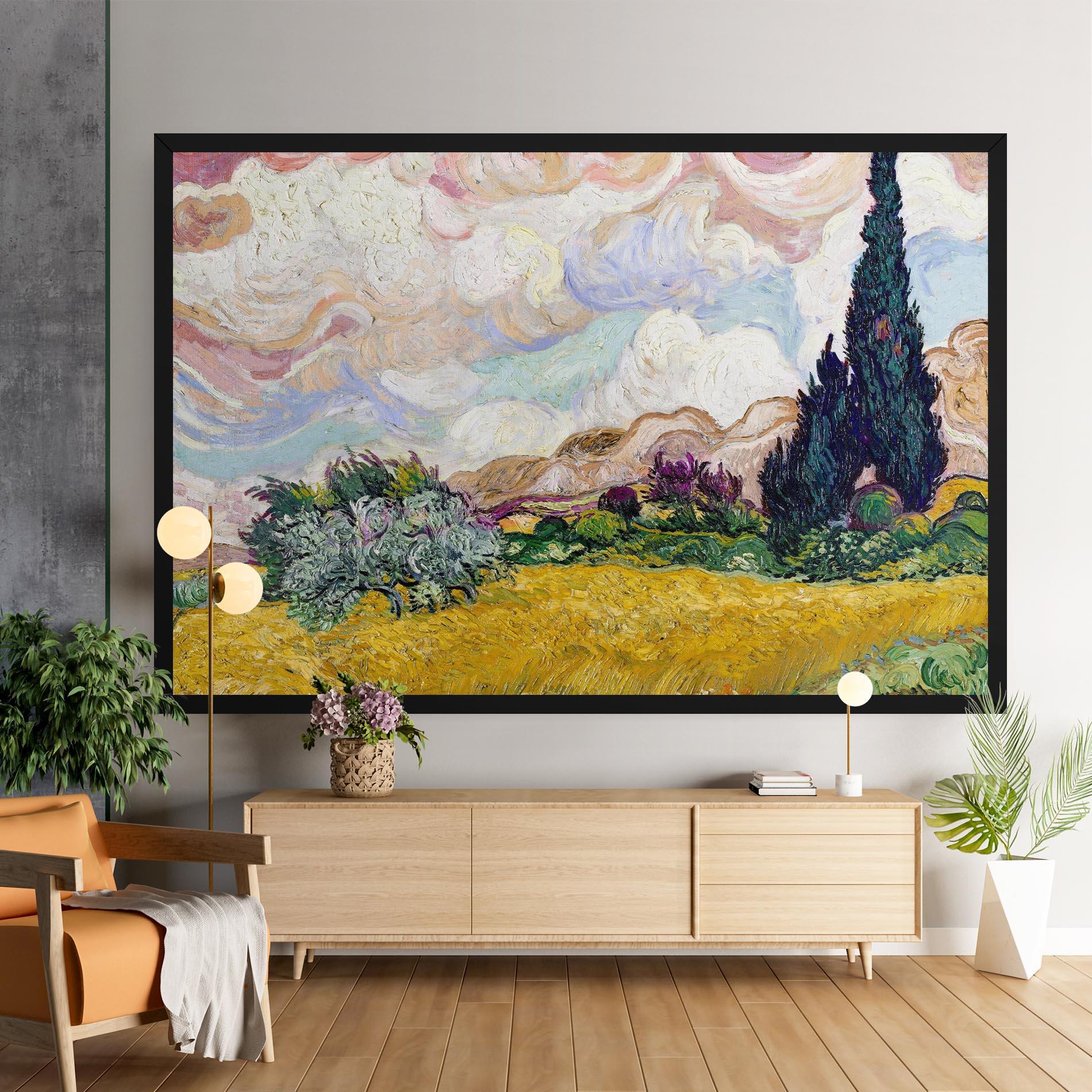 Tablou Canvas Pastel Wheat Field mockup 9