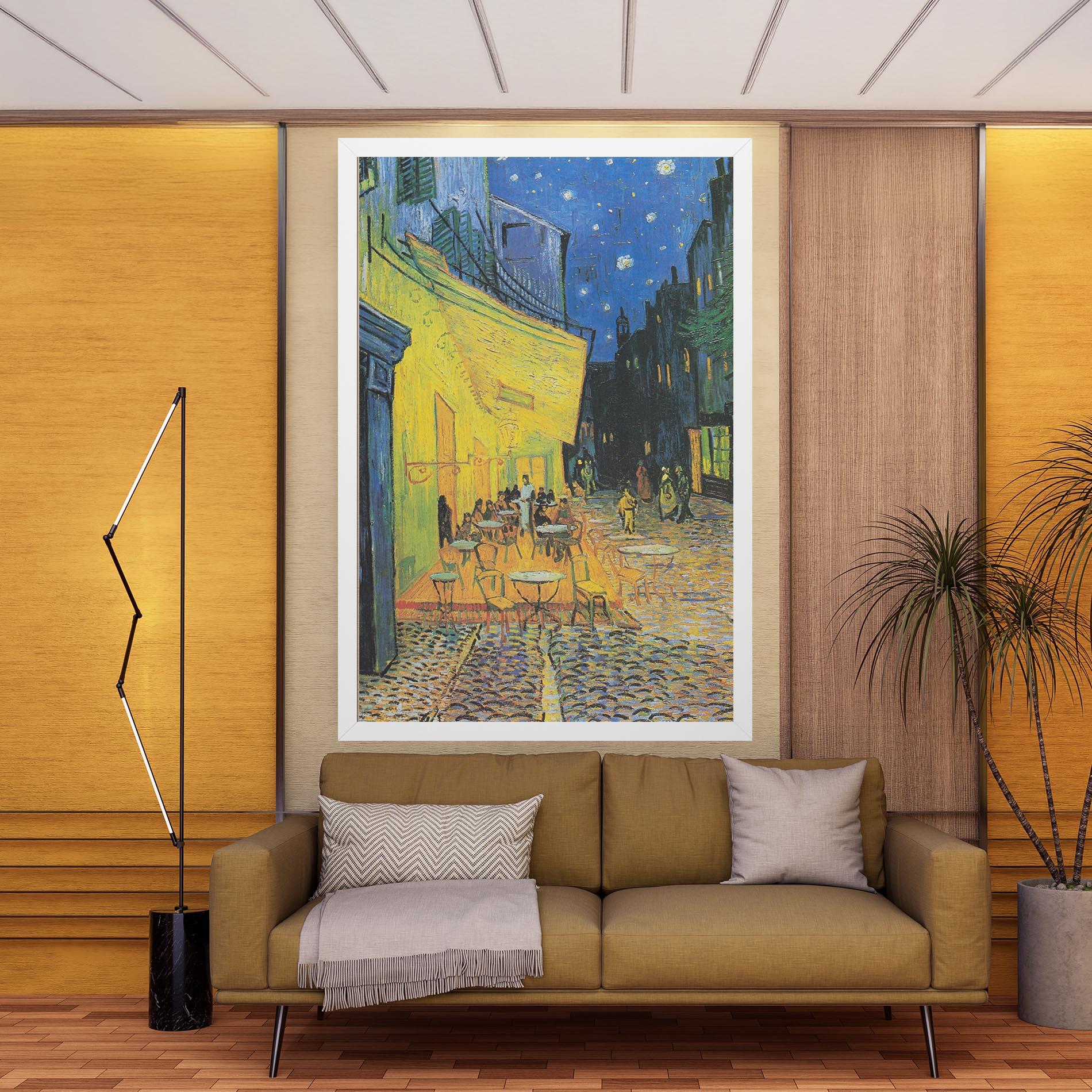 Tablou Canvas Cafe Terrace At Night mockup 9