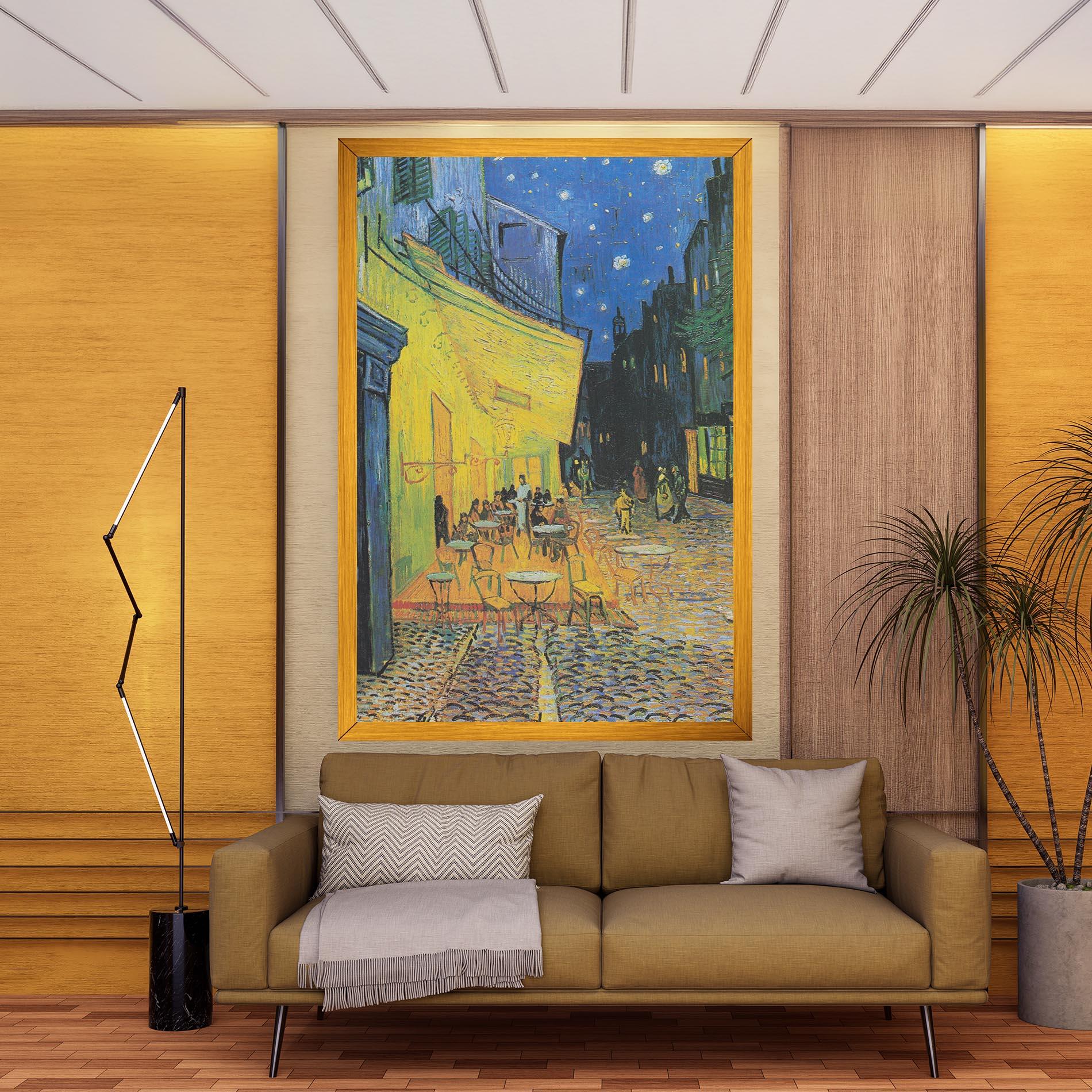 Tablou Canvas Cafe Terrace At Night mockup 9