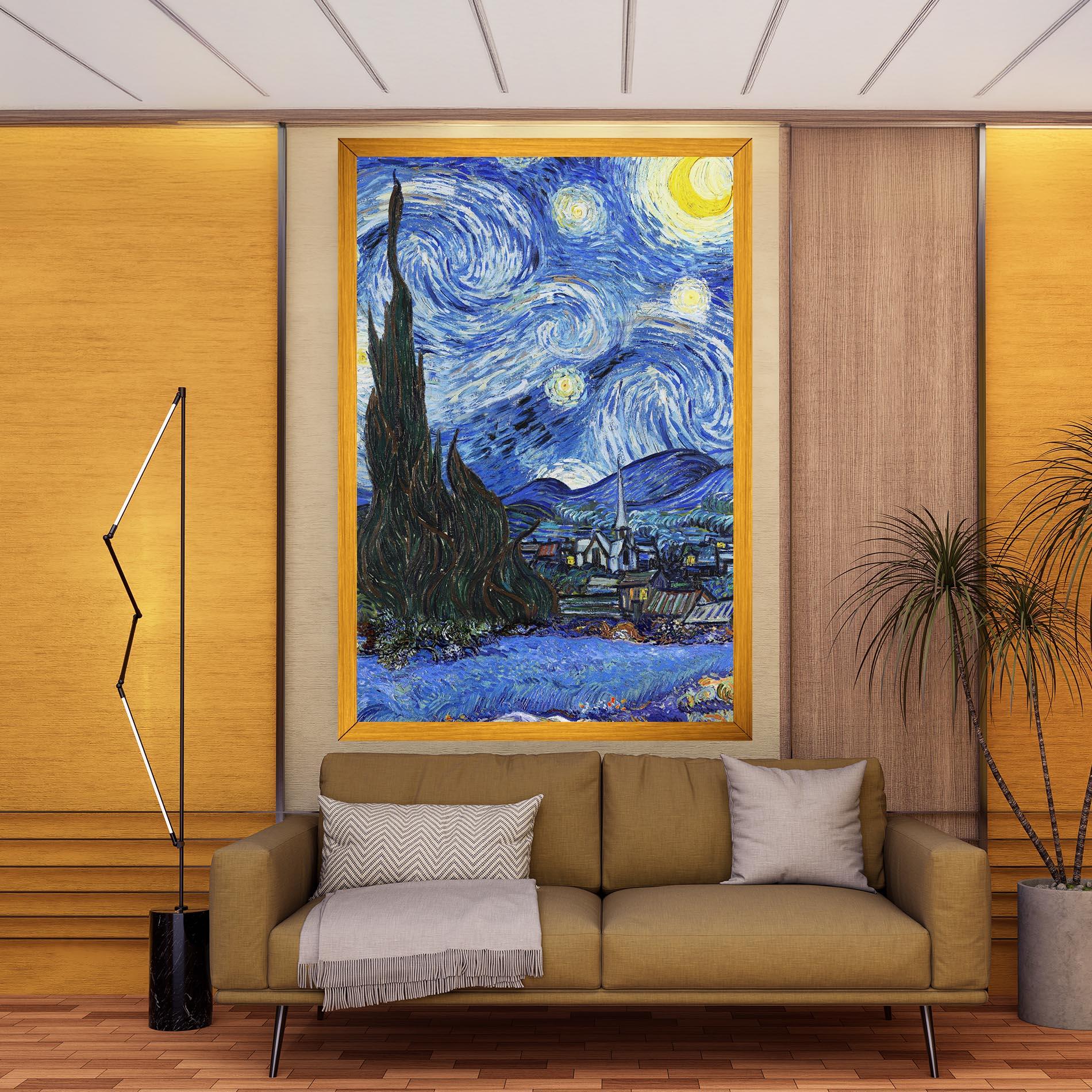 Tablou Canvas Starry Night Art mockup 9