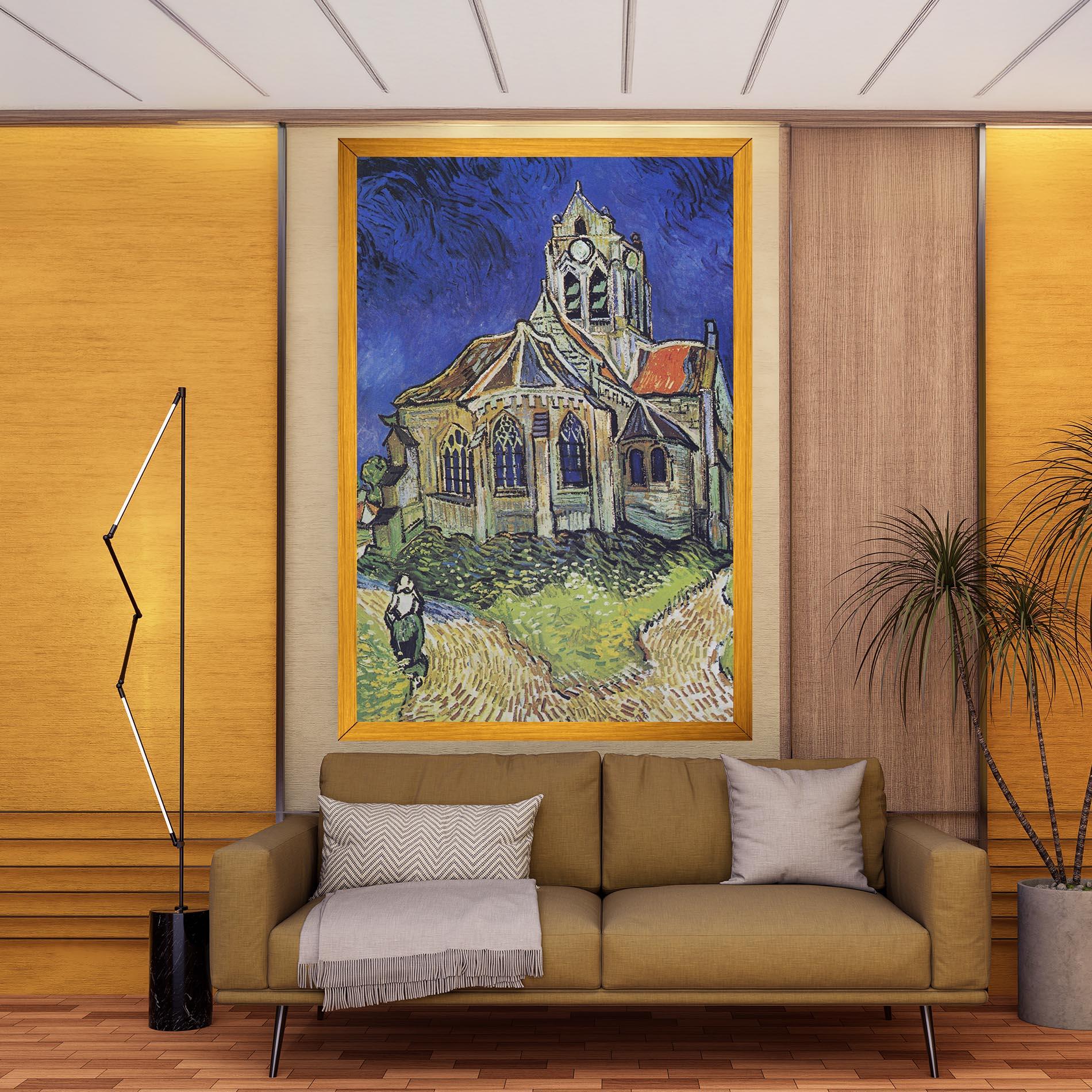 Tablou Canvas The Church At Auvers mockup 9