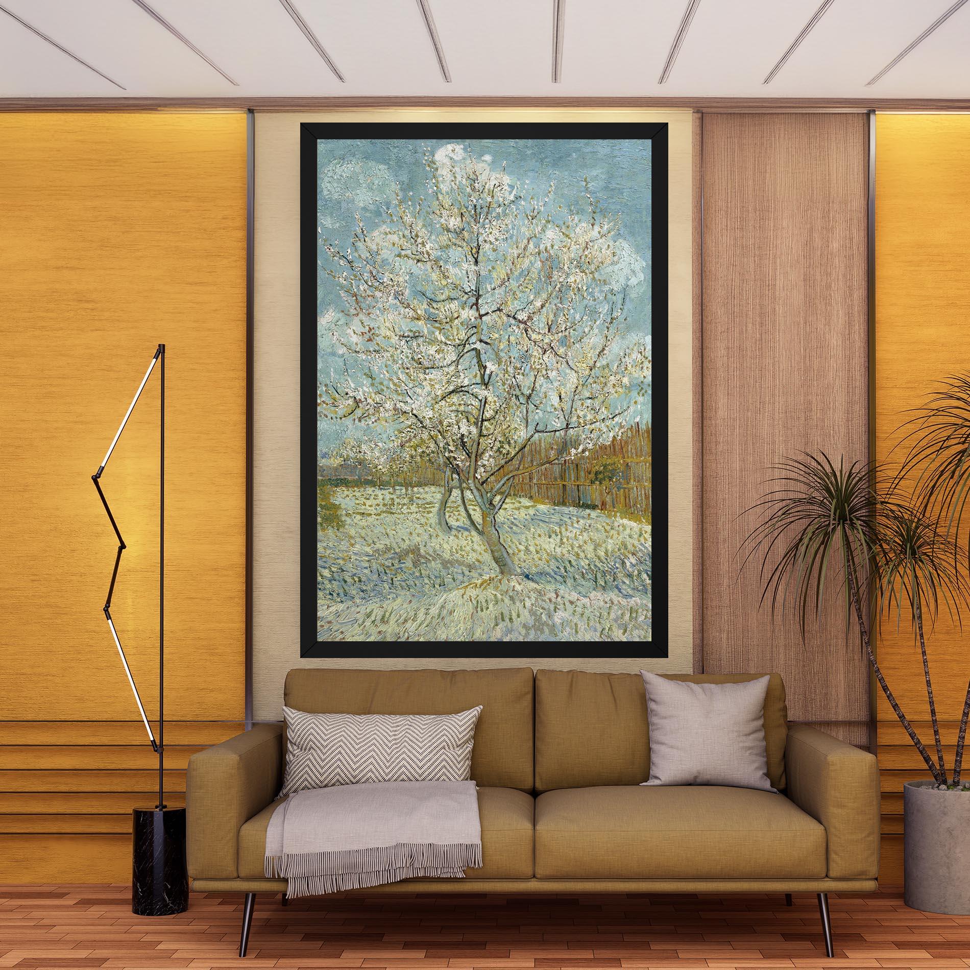 Tablou Canvas De Roze Perzikboom mockup 9