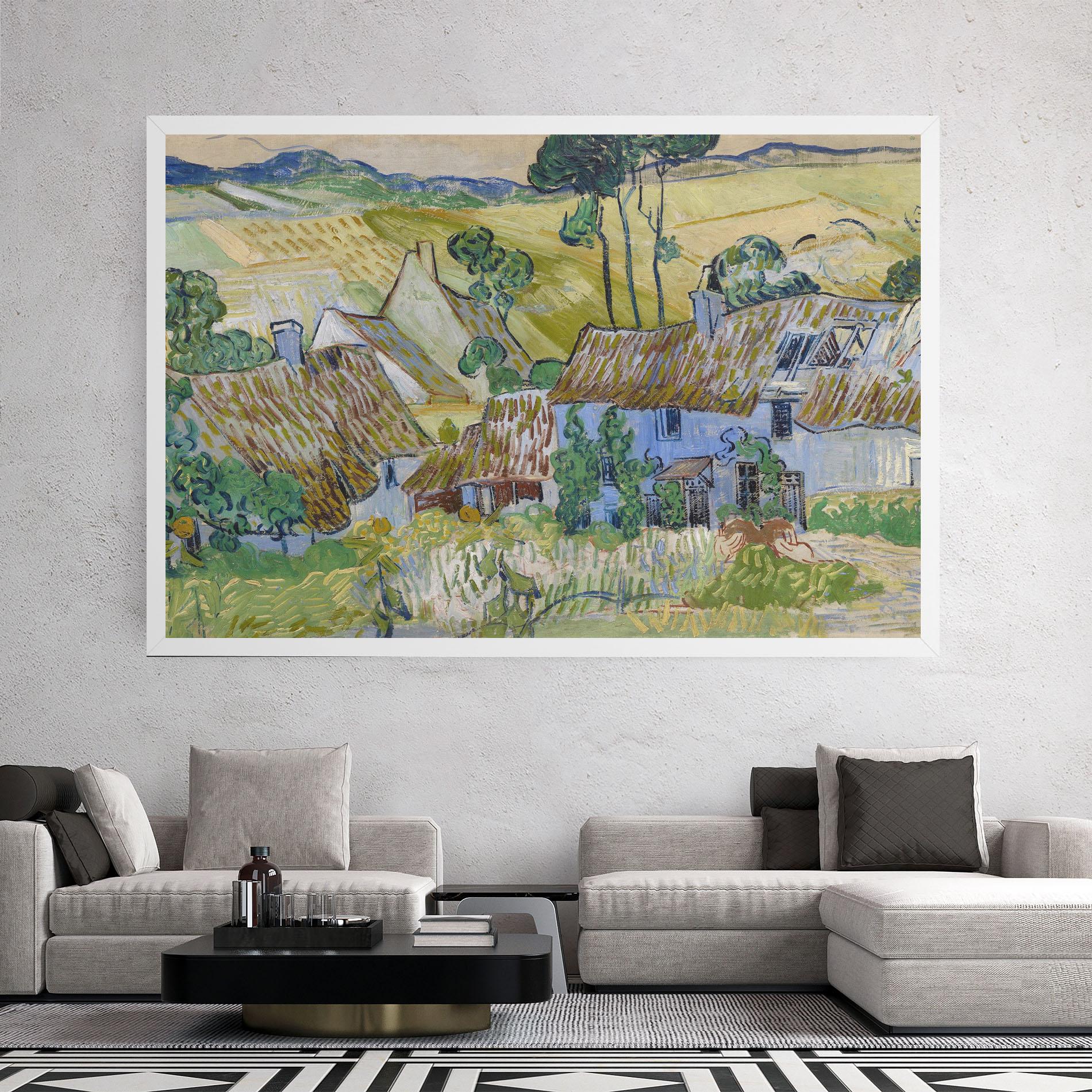 Tablou Canvas Farms Near Auvers mockup 2