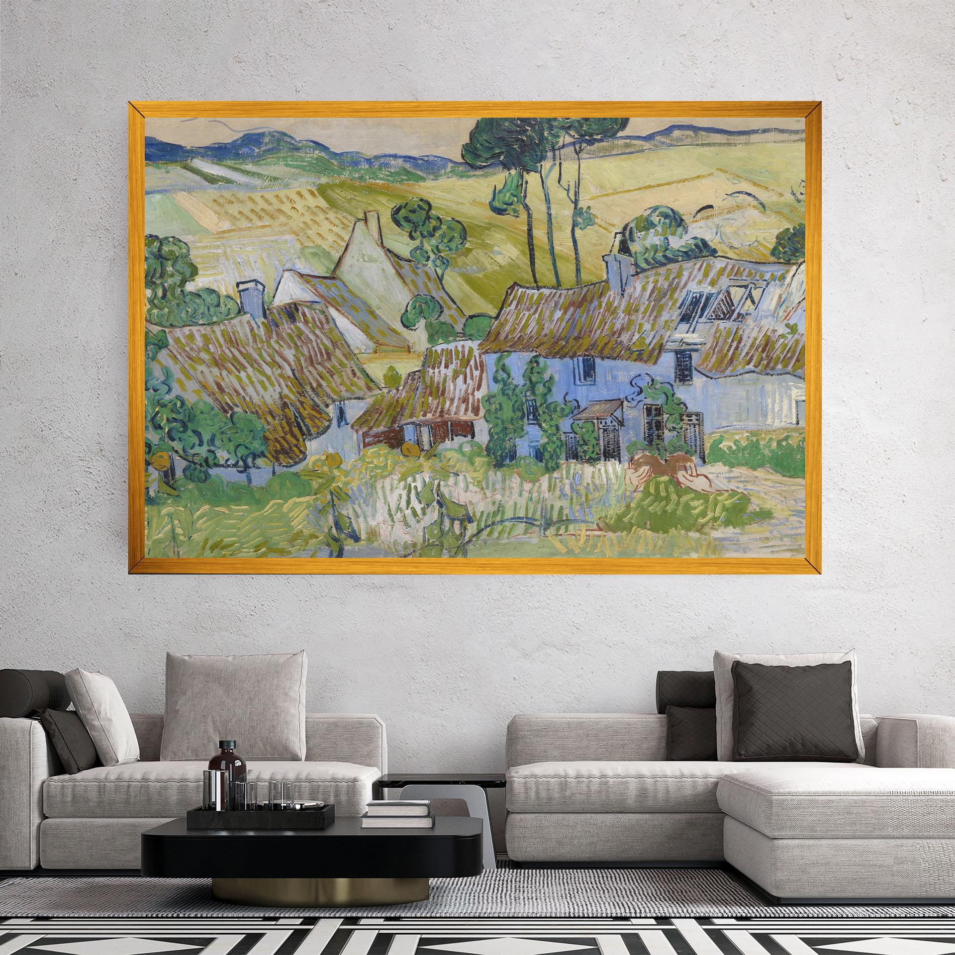 Tablou Canvas Farms Near Auvers mockup 2