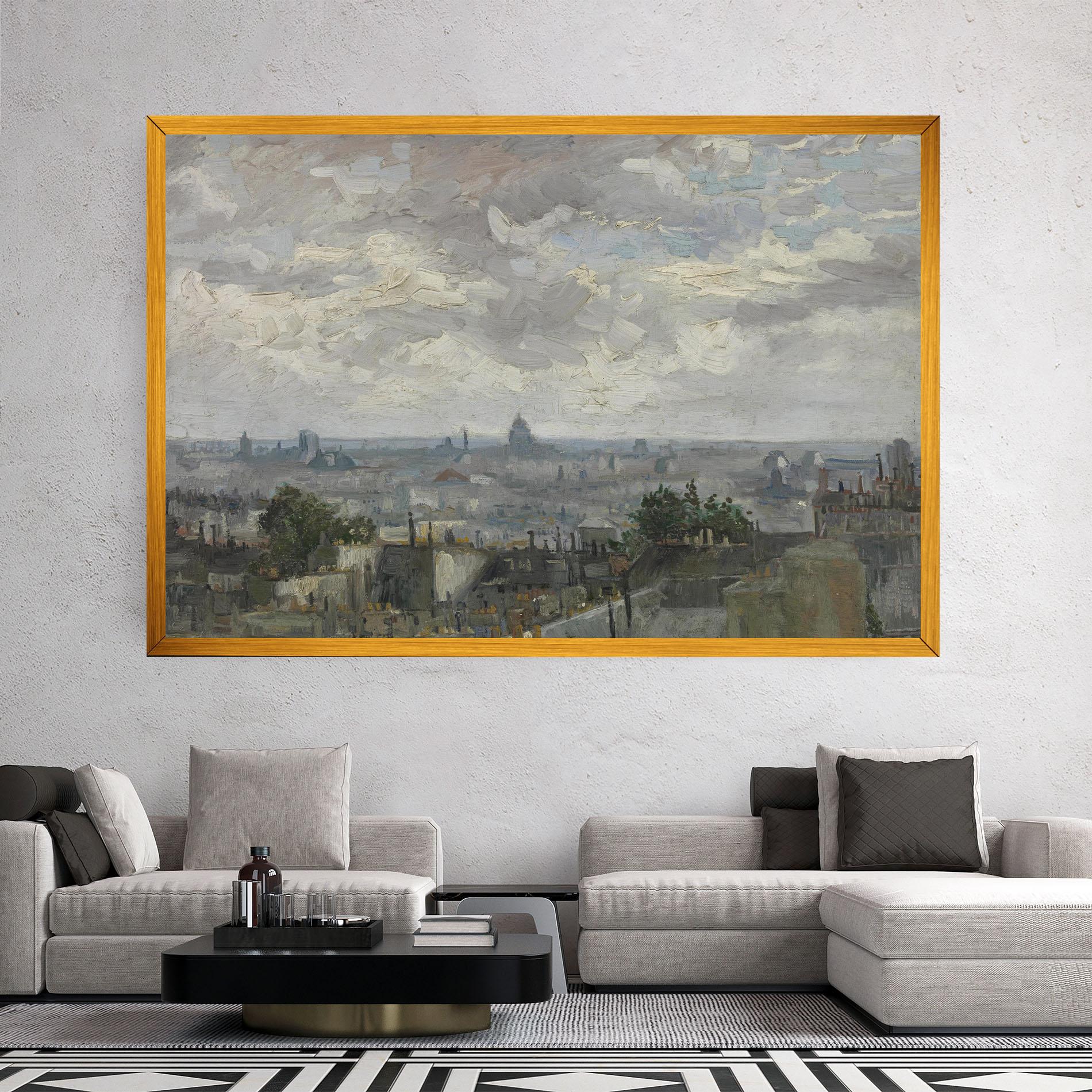 Tablou Canvas Gezicht Op Paris mockup 2