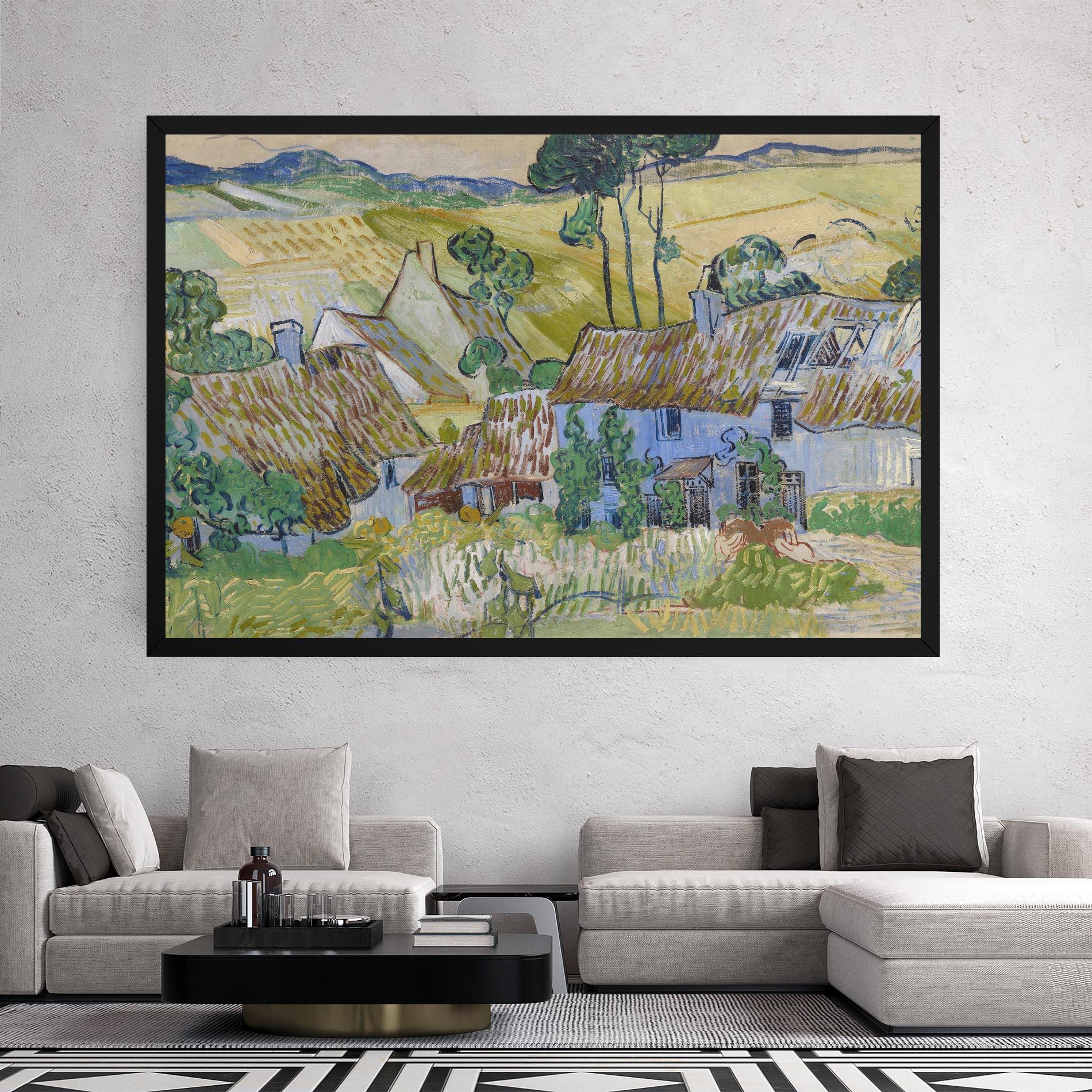 Tablou Canvas Farms Near Auvers mockup 2