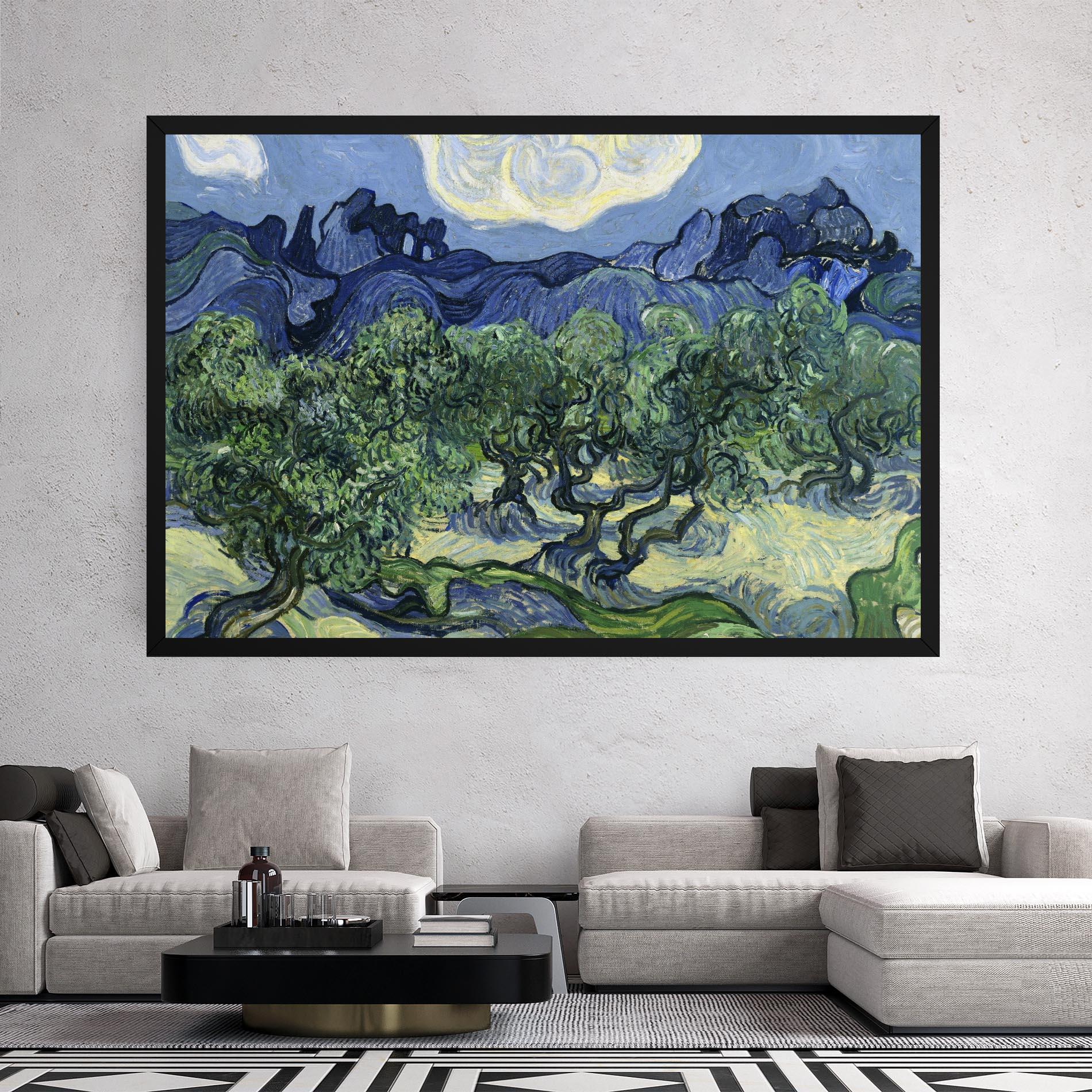 Tablou Canvas Olive Trees Alpilles mockup 2