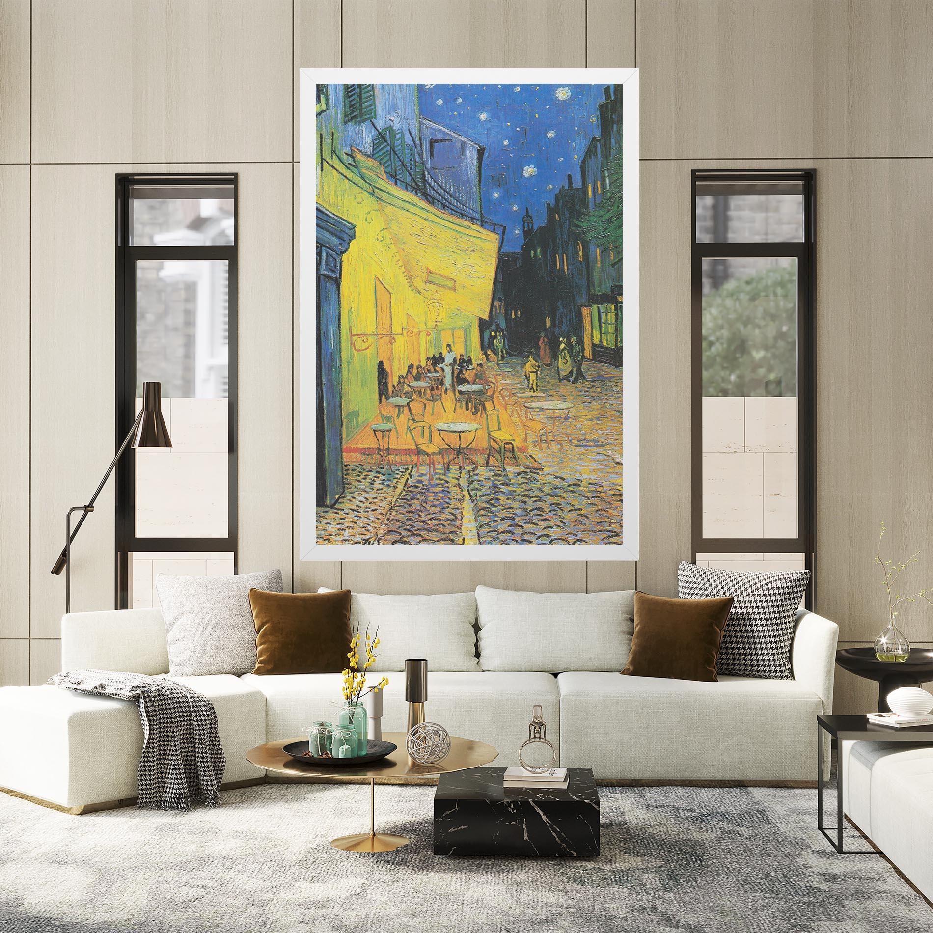 Tablou Canvas Cafe Terrace At Night mockup 2