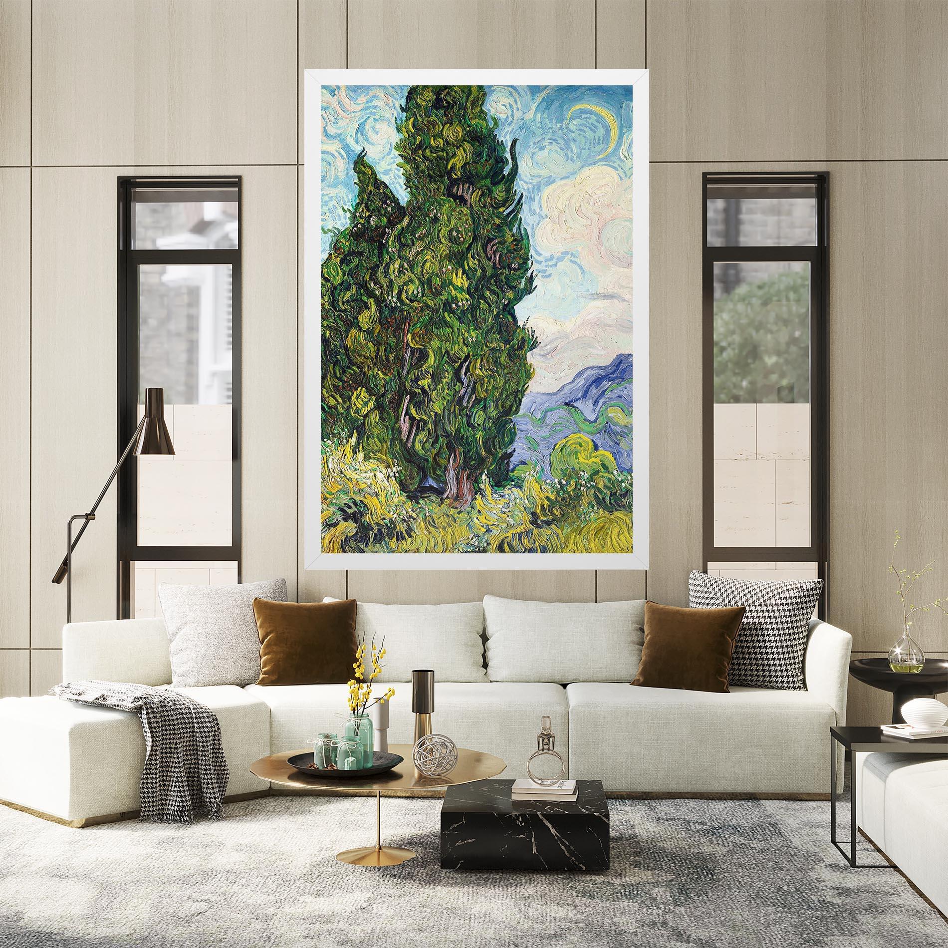 Tablou Canvas Cypresses mockup 2