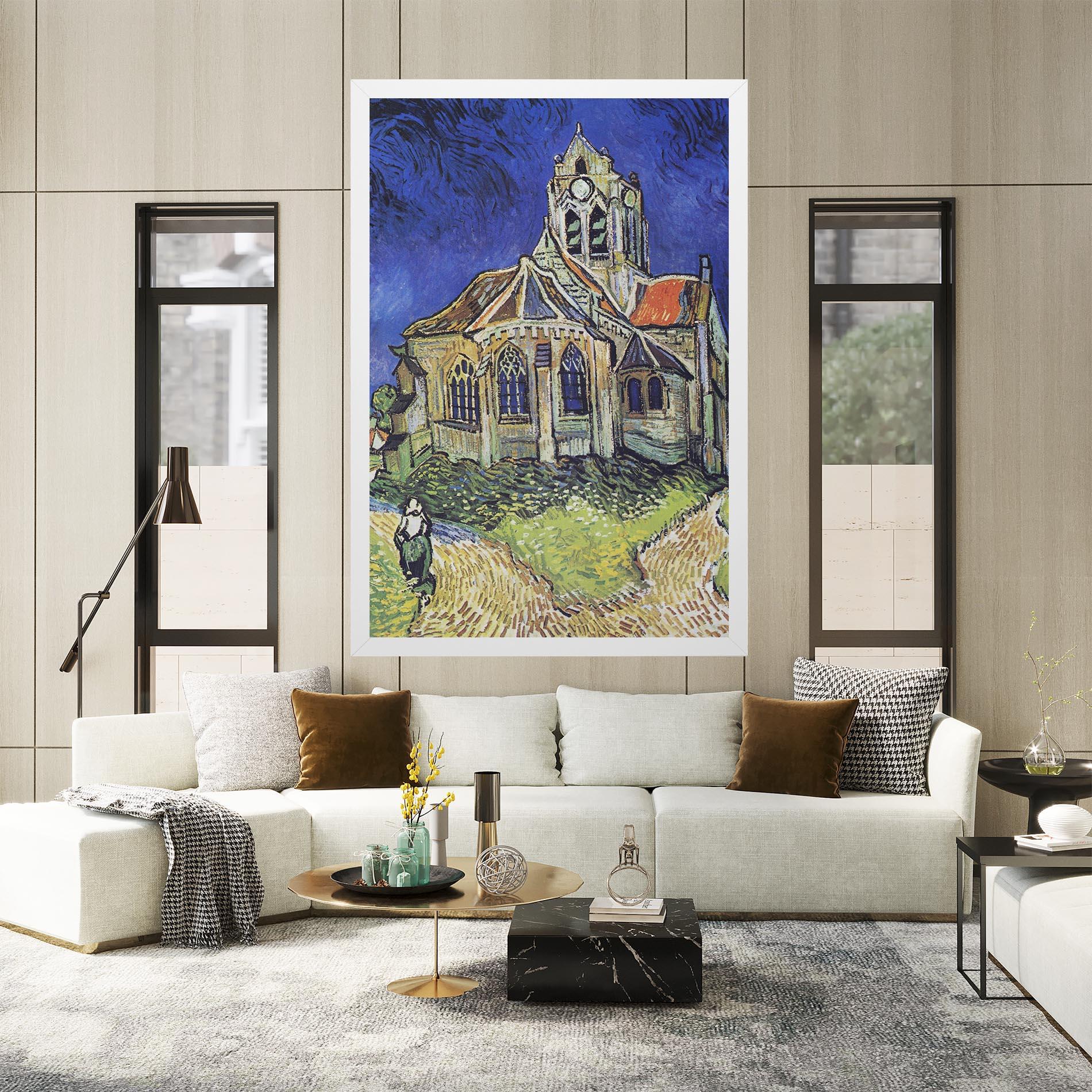 Tablou Canvas The Church At Auvers mockup 2